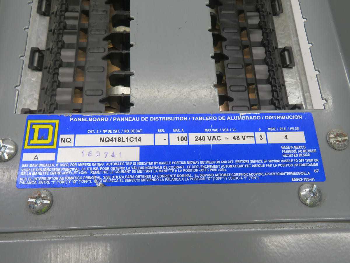 Schneider Electric Square D NQ418L1C14 NQ Panelboard T221985 - PANELBOARDS