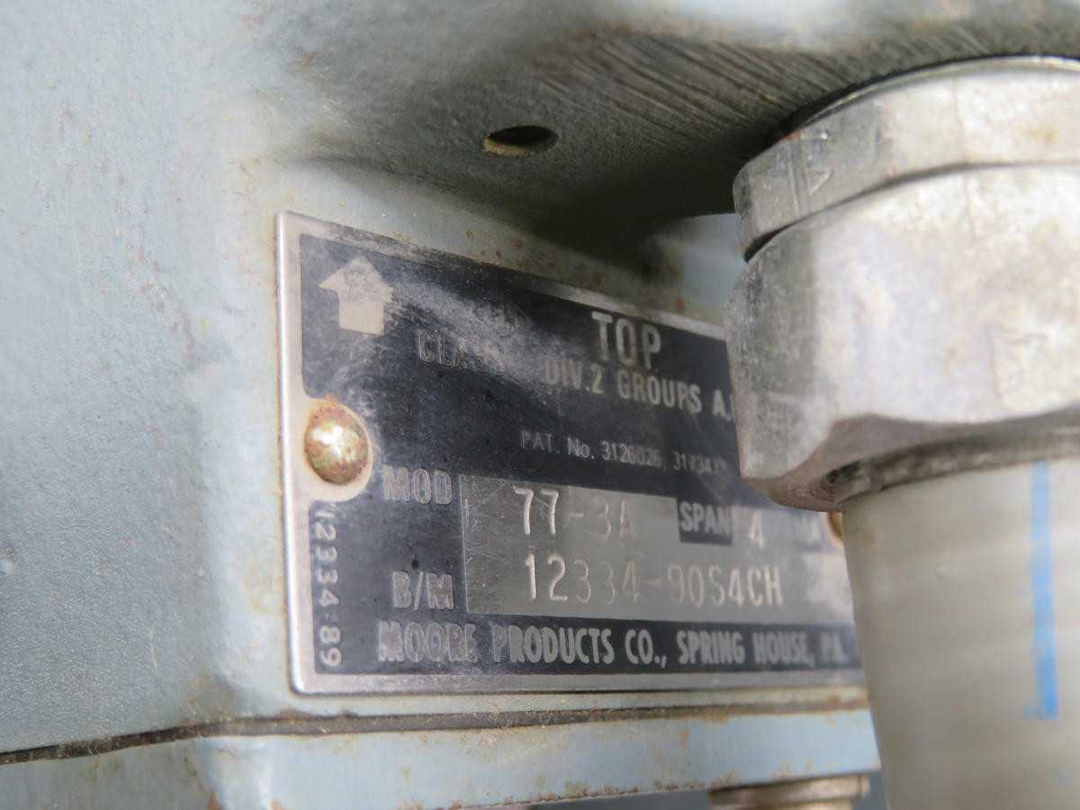 MOORE 77-3A 774W-4 SPEED TRANSMITTER T230424 - PRESSURE TRANSMITTER