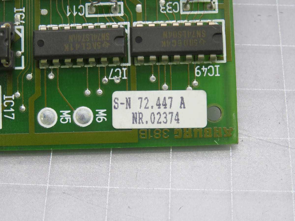 ARBURG 381B Circuit Board T234068 - High-Quality Replacement Part - PCB CIRCUIT BOARDS