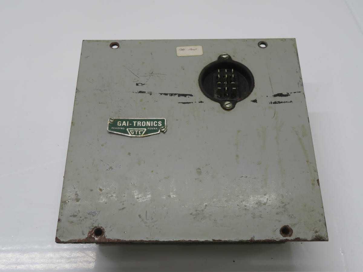 GAI-Tronics Corporation 688801 Remote Station Amplifier T213674 - OPERATOR CONTROLS