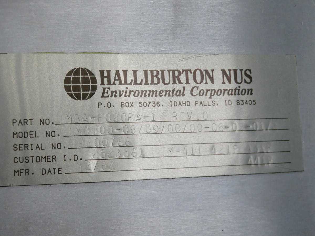 Halliburton TMD500 Time Domain Module MBA-E020PA-1 Rev.0 - High-Performance Equipment - PLC MODULES