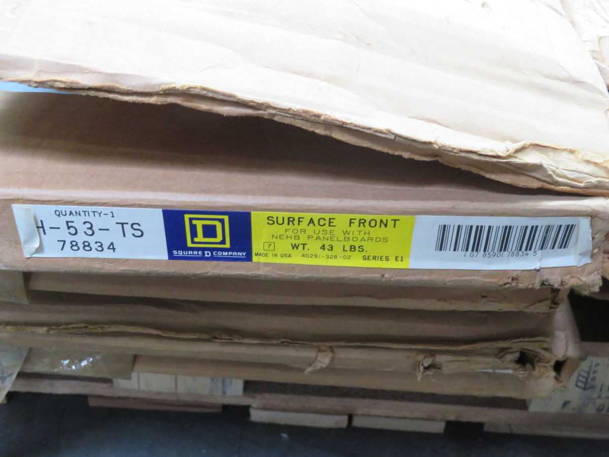 SQUARE D NH53TS FRONT PANELBOARD TRIM COVER T256395 - ELECTRICAL ENCLOSURES