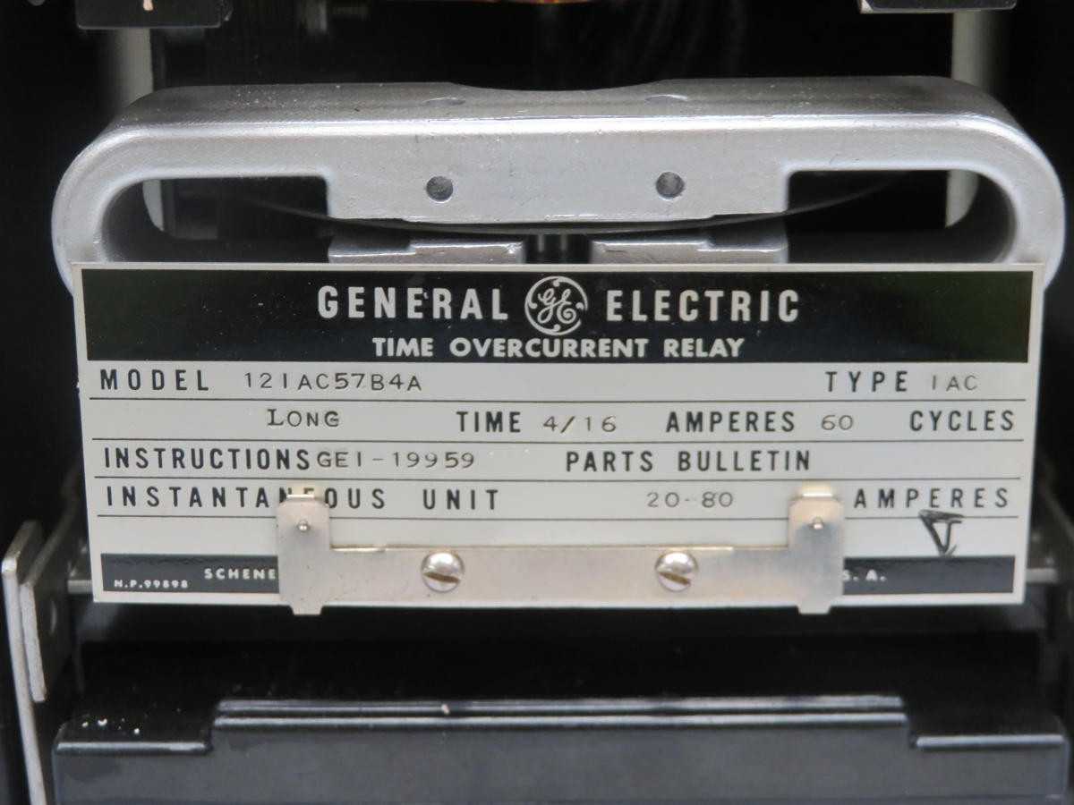GE 12IAC57B4A Time Overcurrent Relay T201381 - ELECTRICAL COMPONENTS