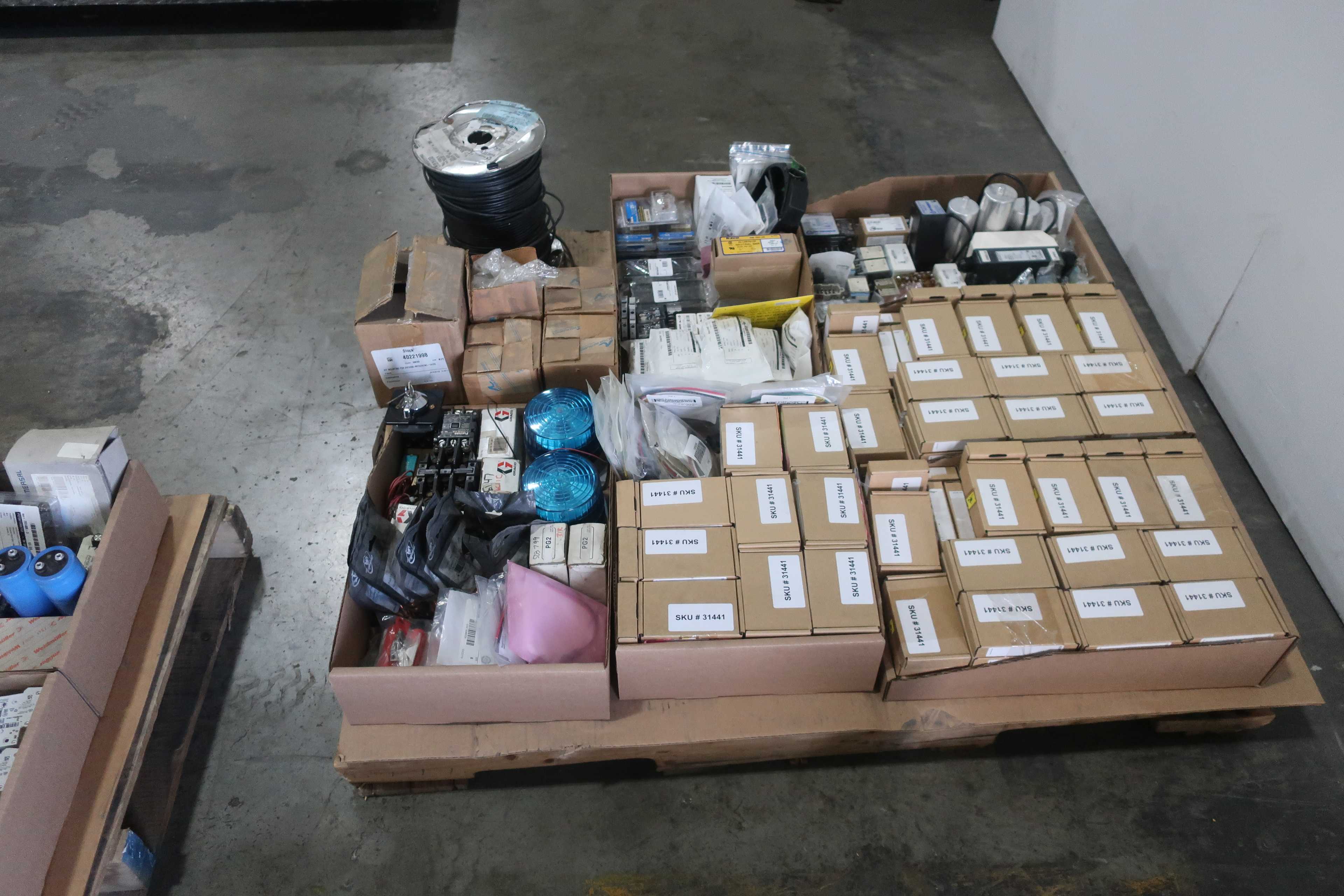SKU 1765352 - 3 PALLETS OF ASSORTED ELECTRICAL - ELECTRICAL COMPONENTS