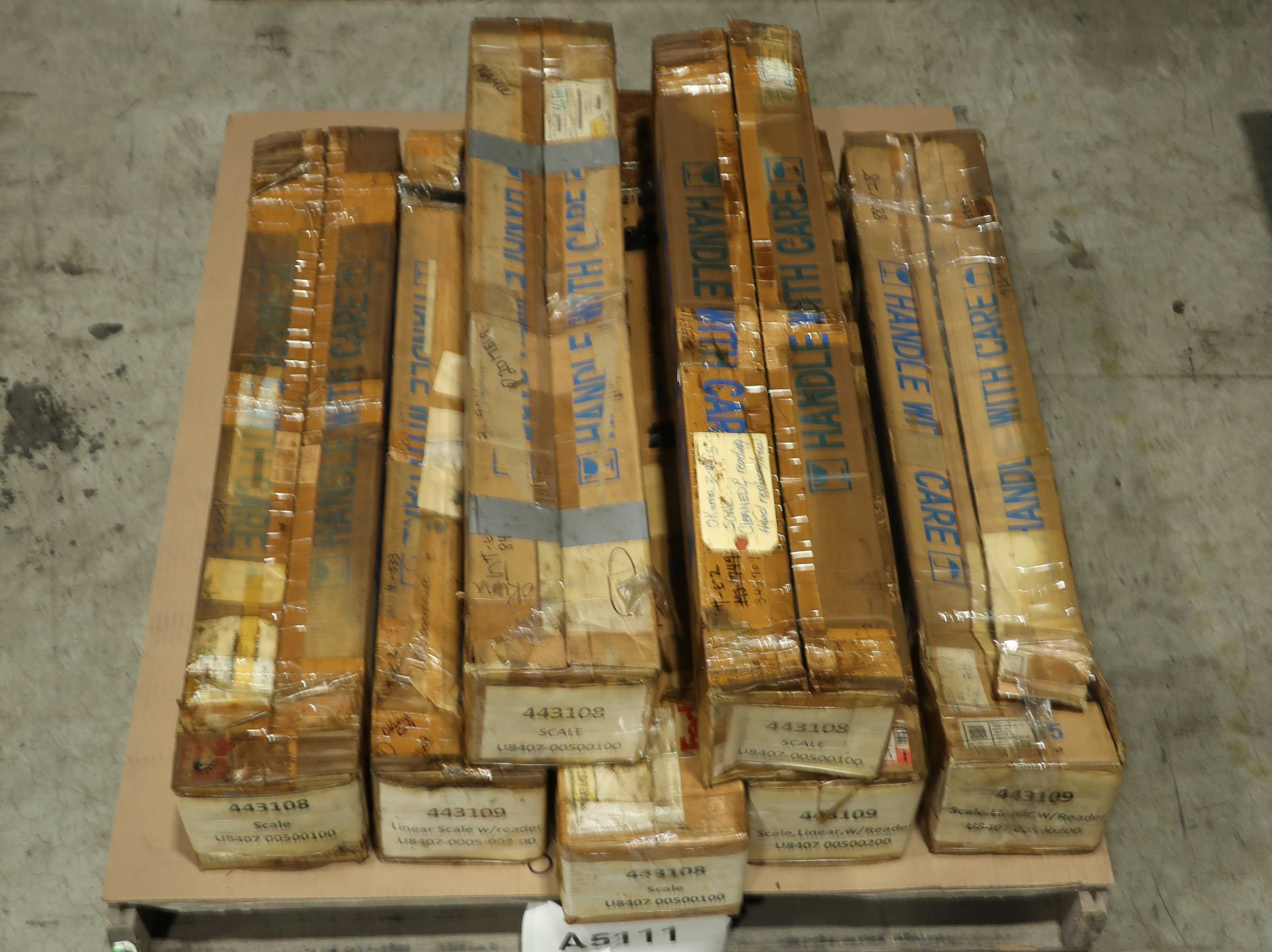PALLET OF ASSORTED LINEAR SCALES - INSTRUMENTATION