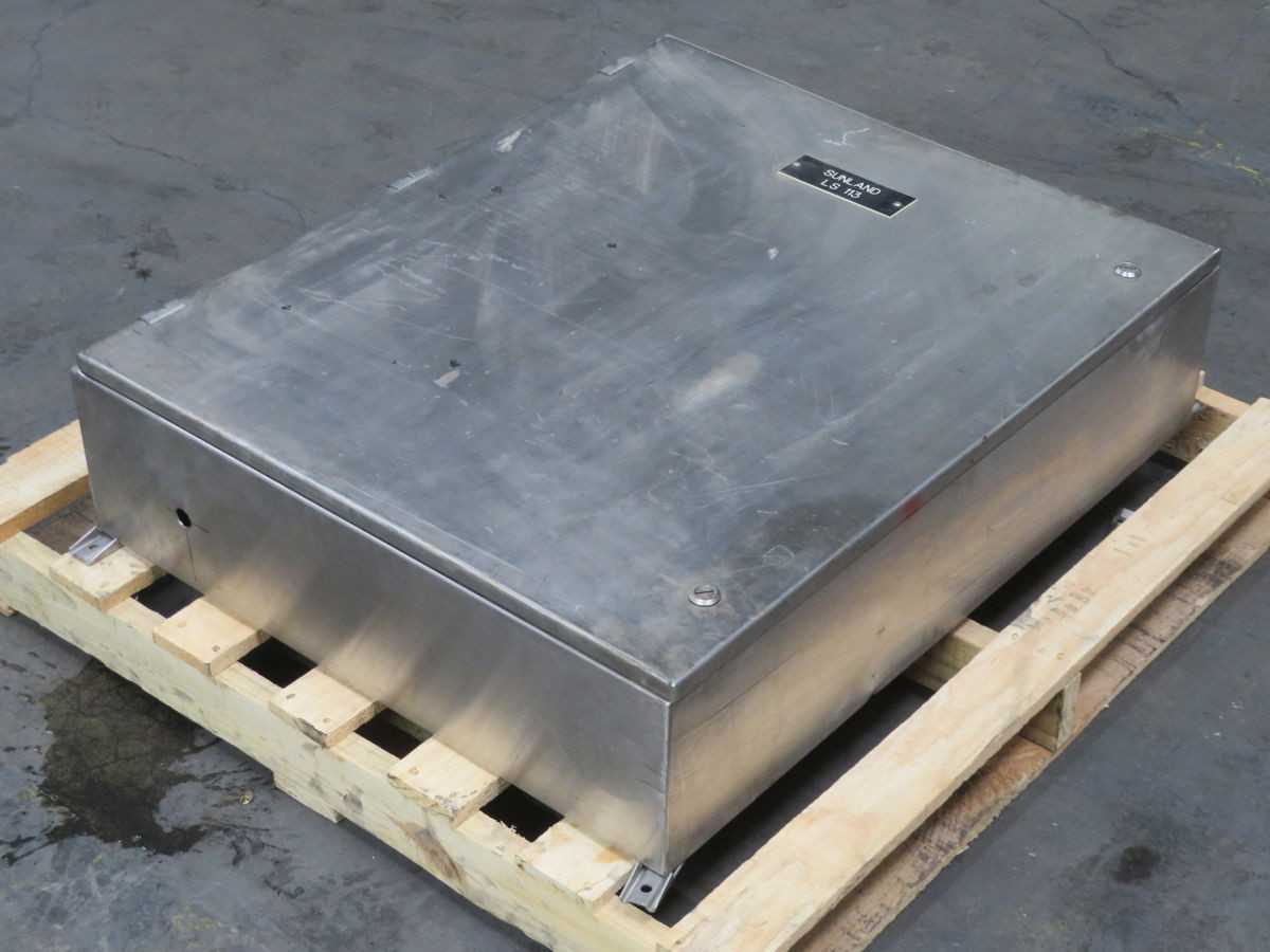 HOFFMAN A-160 STAINLESS STEEL INDUSTRIAL CONTROL PANEL ENCLOSURE T254016 - ELECTRICAL ENCLOSURES