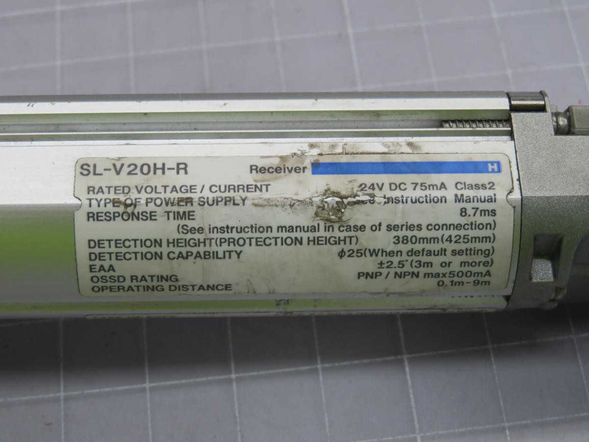 KEYENCE SL-V20H SAFETY LIGHT CURTAIN T233112 - SENSORS