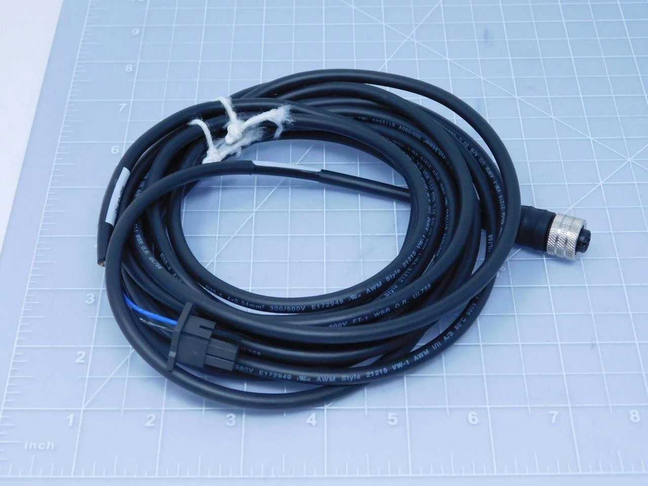 LOT OF 24 MOLEX 1200659718 CSE M12 AC 4P FE STR PUR 4.12M W MINI FI T133374 - CORDSET CABLES