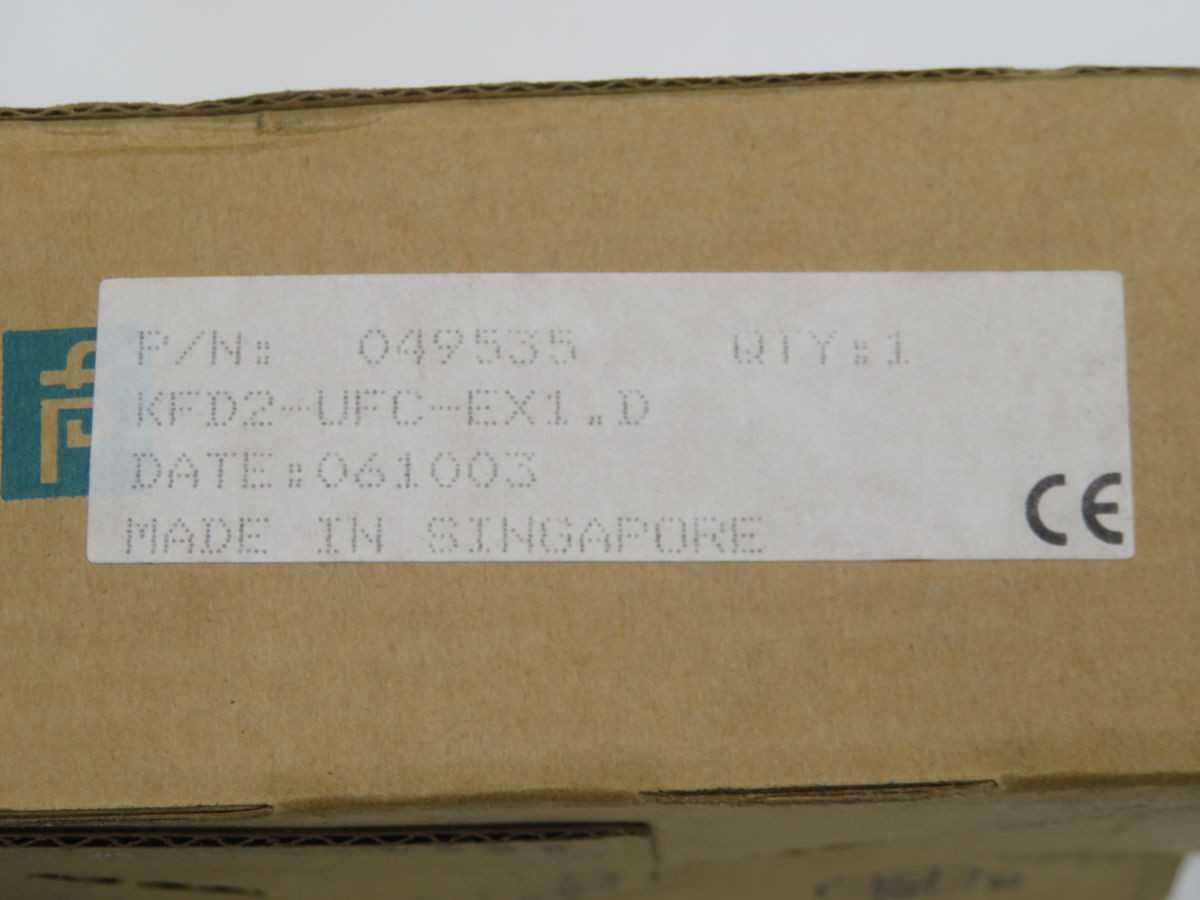 PEPPERL & FUCHS KFD2-UFC-EX1D FREQUENCY CONVERTER T255711 - CONVERTERS