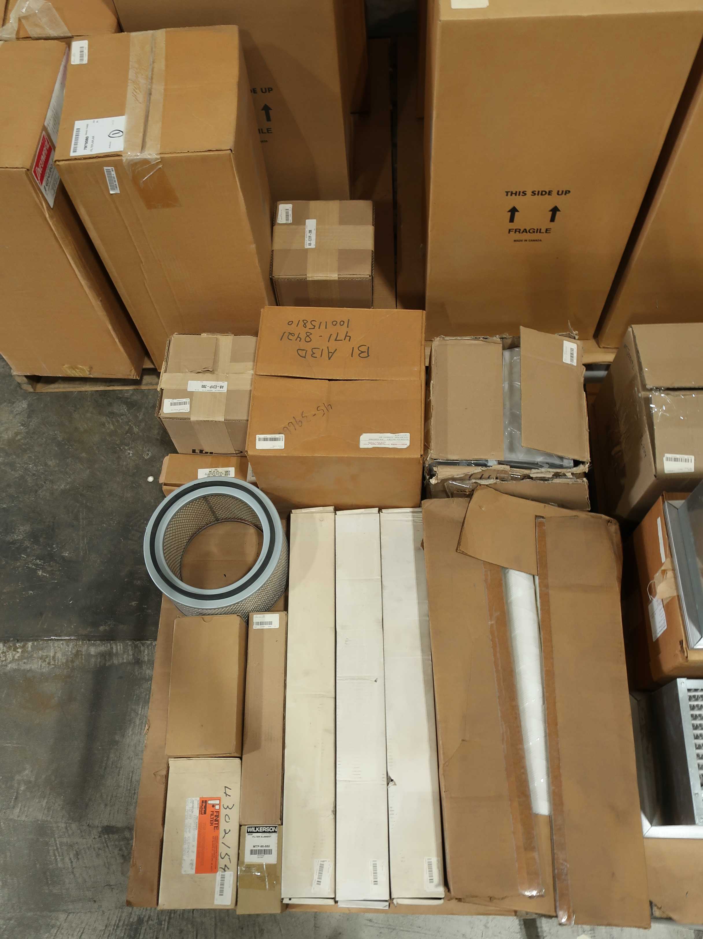 SKU 1775654 - 5 PALLETS OF ASSORTED FILTERS - FILTER ELEMENTS