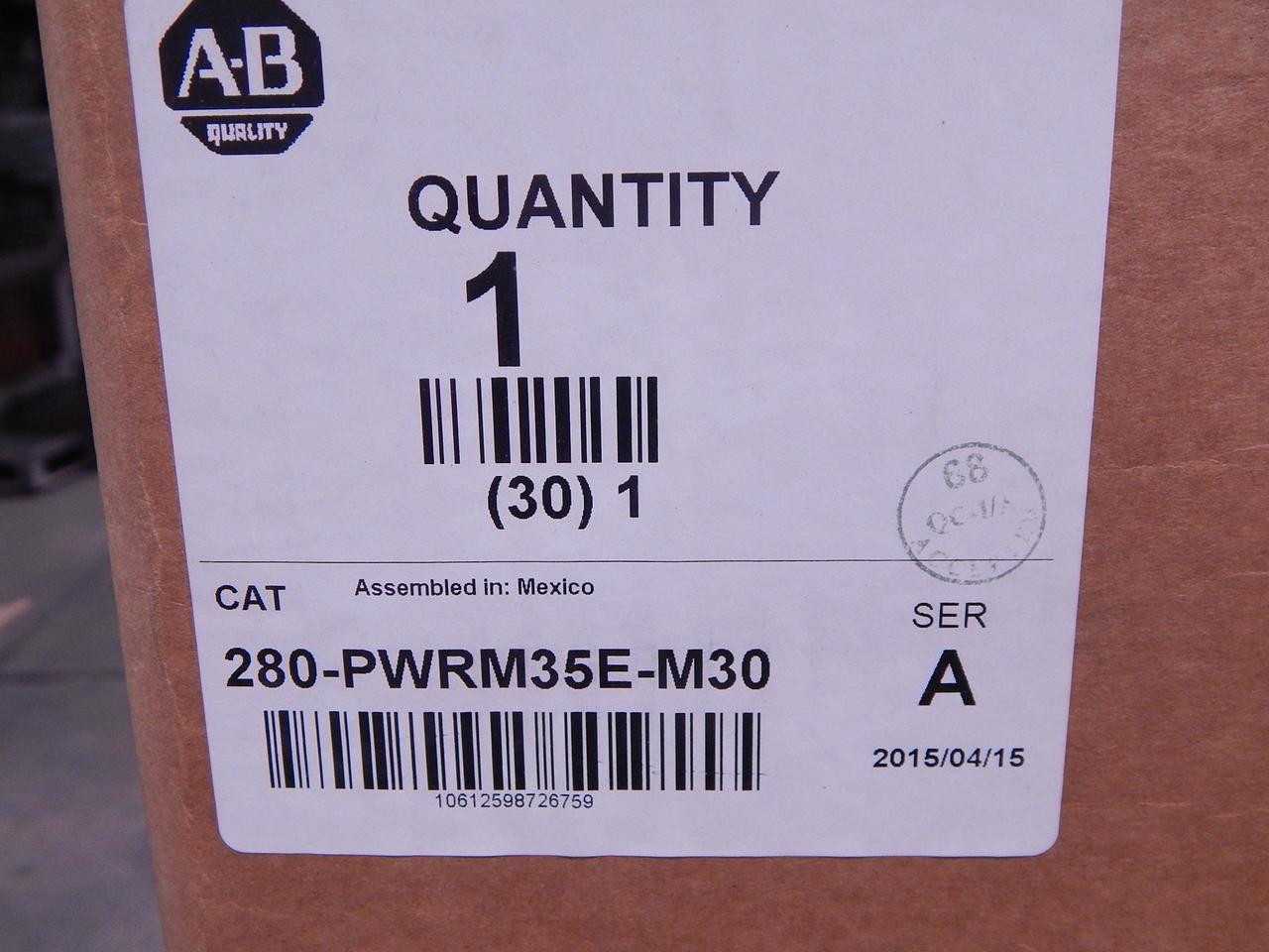ALLEN BRADLEY 280-PWRM35E-M30 ARMORCONNECT 3-PH POWER MEDIA TRNK CABLE T119723 - CORDSET CABLES