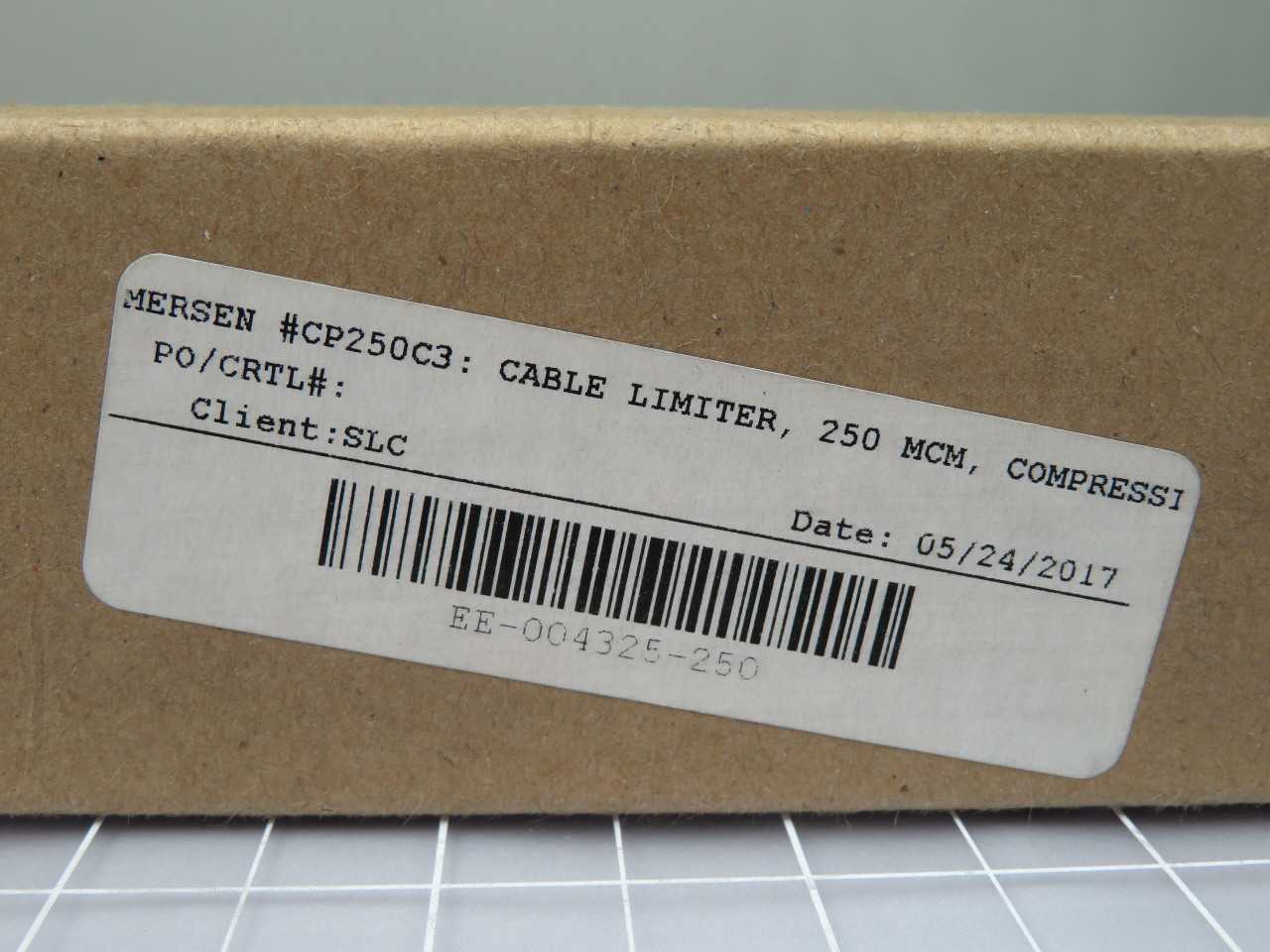 FERRAZ SHAWMUT CP250C3 AMP-TRAP 250KCMIL CU CABLE 200000A IR 600VAC T192324 - FUSES