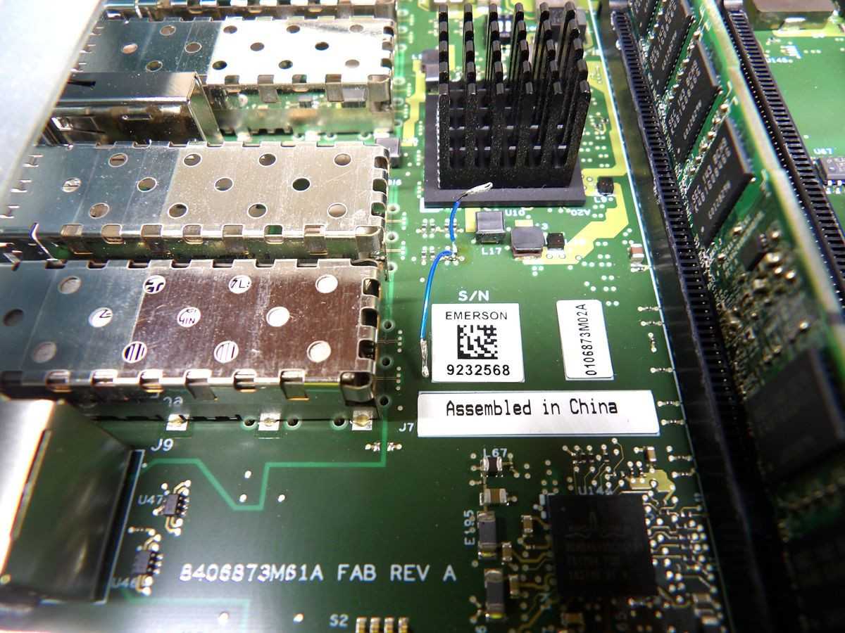 EMERSON ATCA-F125 ATCA 10G SWITCH / FABRIC BLADE M5356 - PCB CIRCUIT BOARDS