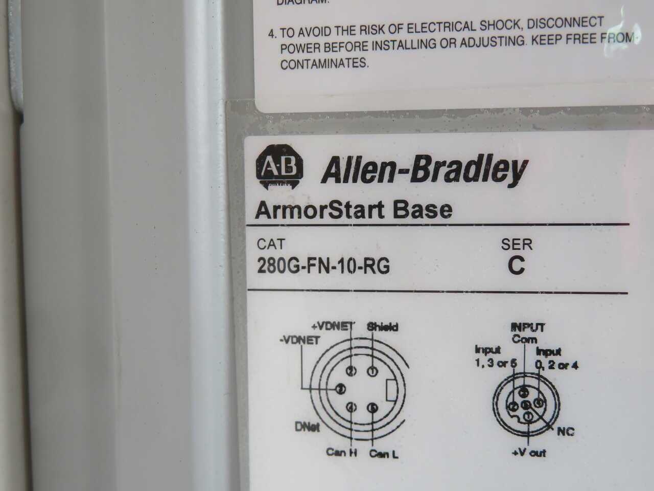 ALLEN BRADLEY 284G-FVD1P4D-10-RRG-CBG-DB1-EMI ARMORSTART CONTROL MODULE - MOTOR DRIVES