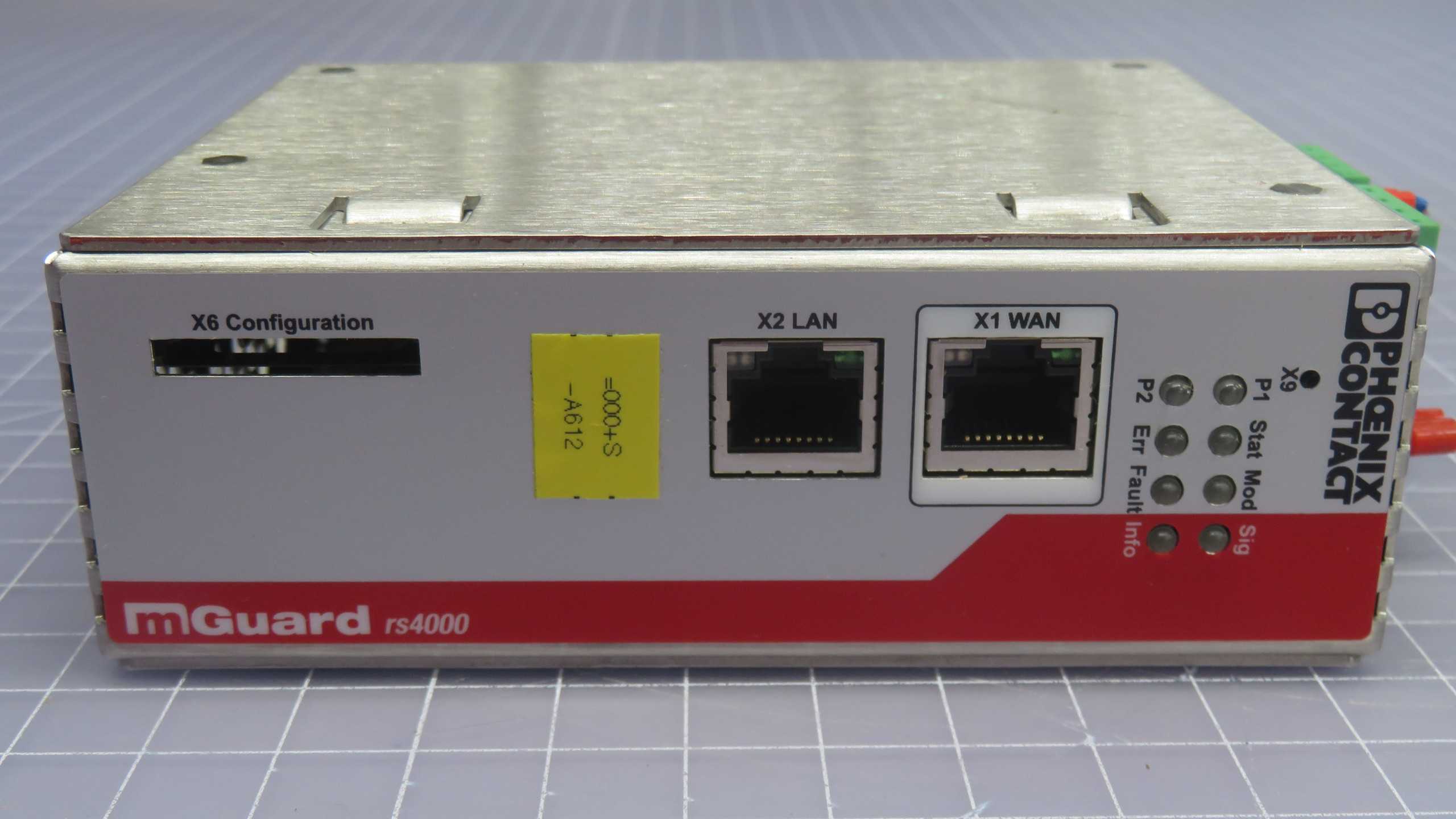 PHOENIX CONTACT FL MGUARD RS4000 TX/TX VPN 1053403 INDUSTRIAL VPN SECURITY ROUTER/FIREWALL - PLC MODULES