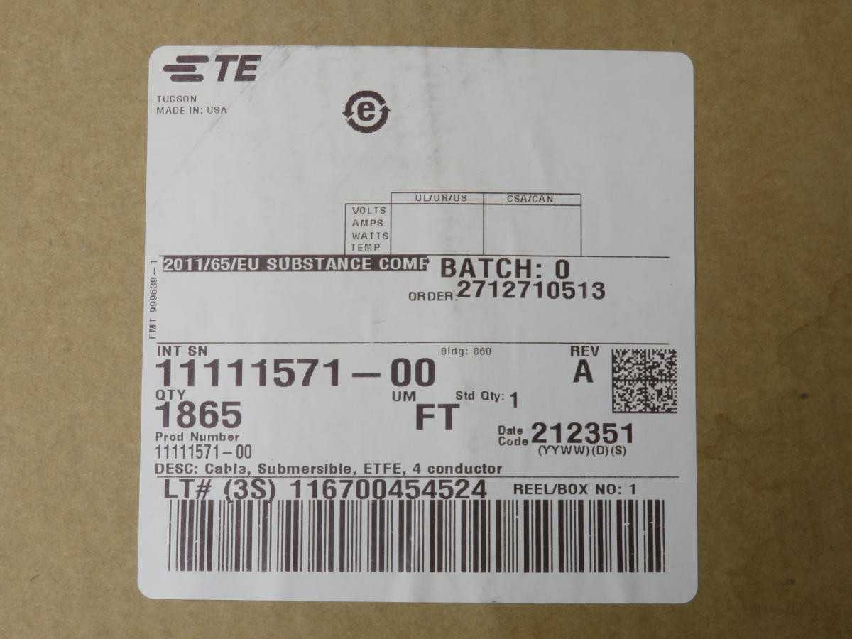 LOT OF 1800 TE SENSORS 11111571-00 2712710513 CABLE T216751 - SENSORS