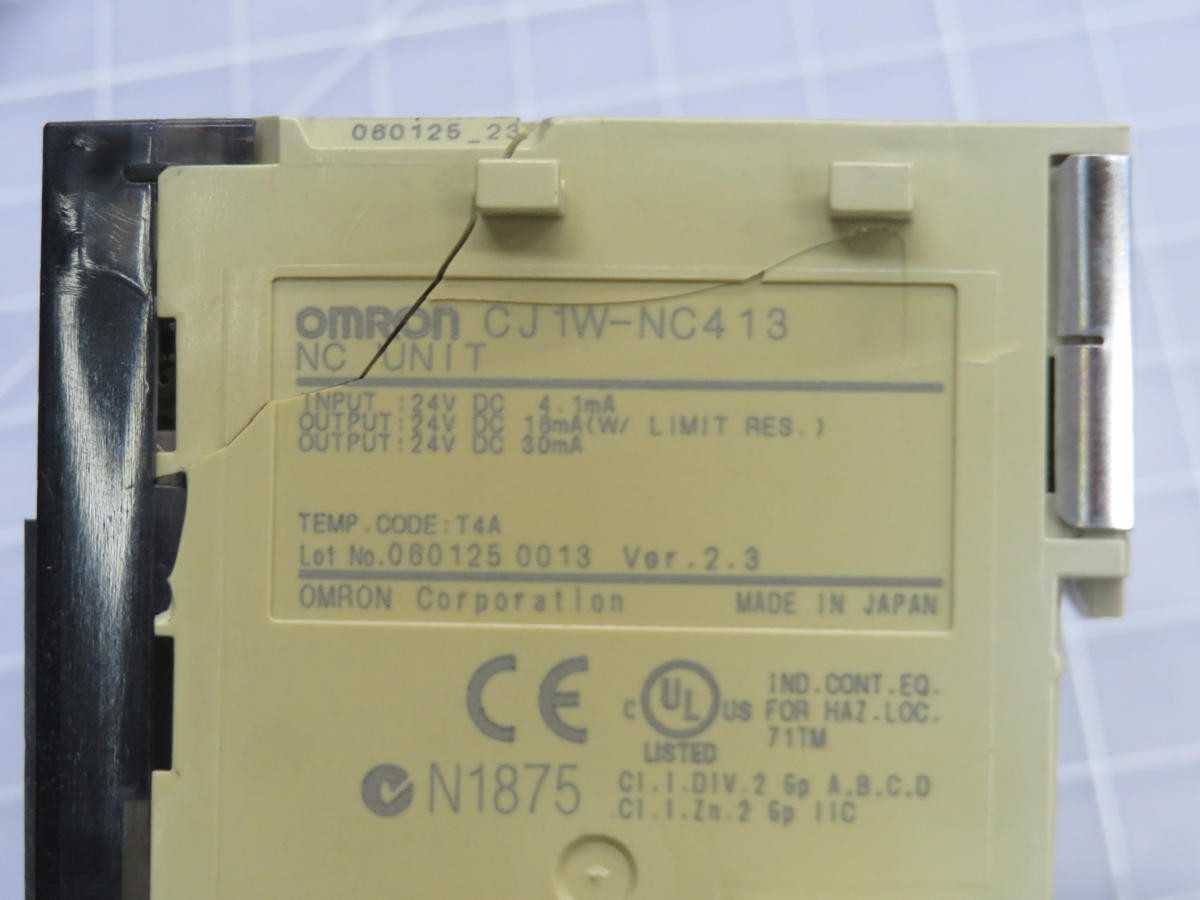 OMRON CJ1W-NC413 POSITION CONTROL UNIT T244712 - PLC MODULES