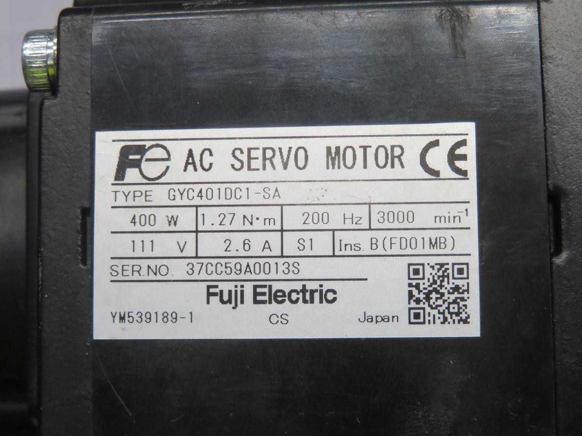 FUJI GYC401DC1-SA AC SERVO MOTOR T229126 - SERVO
