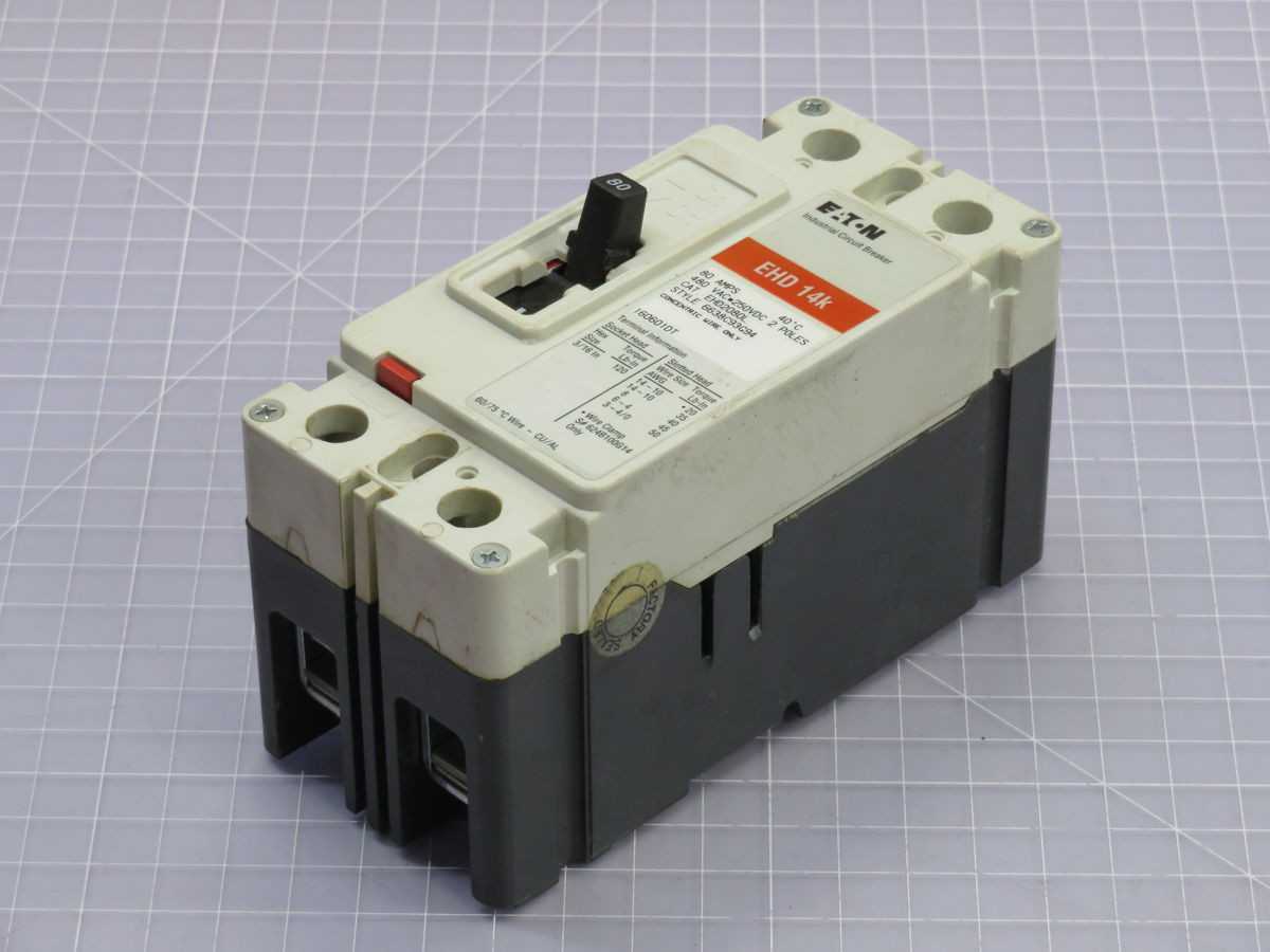 EATON EHD2080L MOLDED CASE CIRCUIT BREAKER T250833 - CIRCUIT BREAKERS