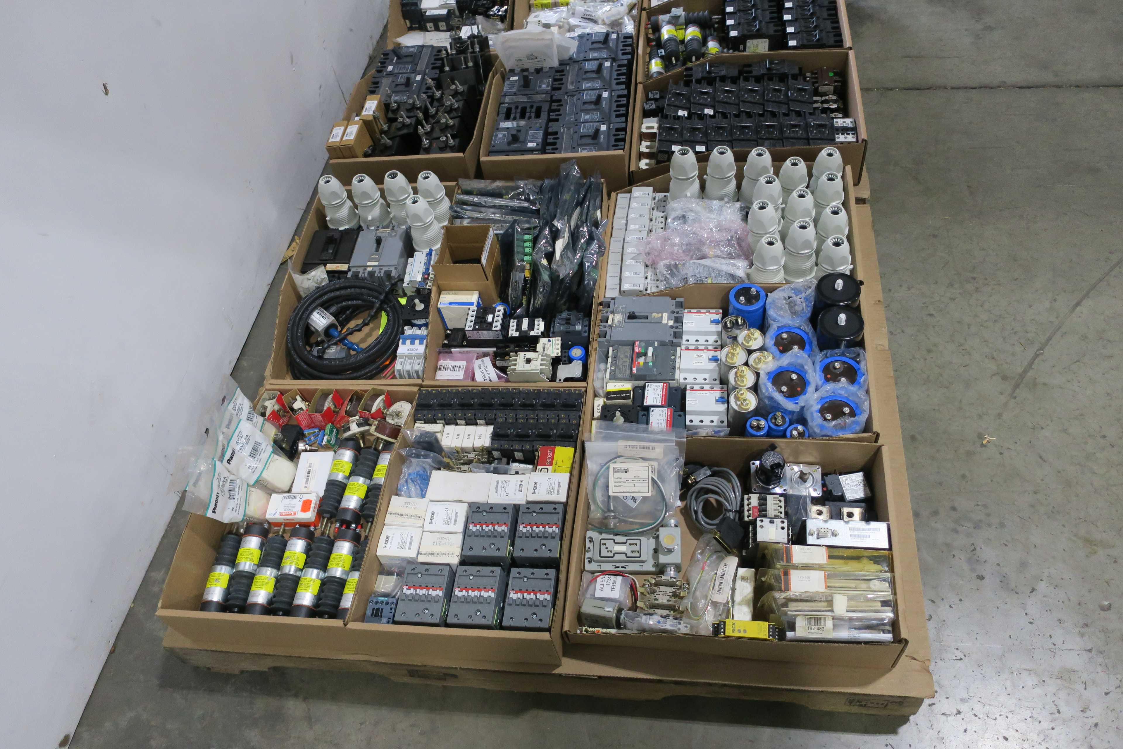 SKU 1784630 - 2 PALLETS OF ASSORTED ELECTRICAL COMPONENTS - ELECTRICAL COMPONENTS