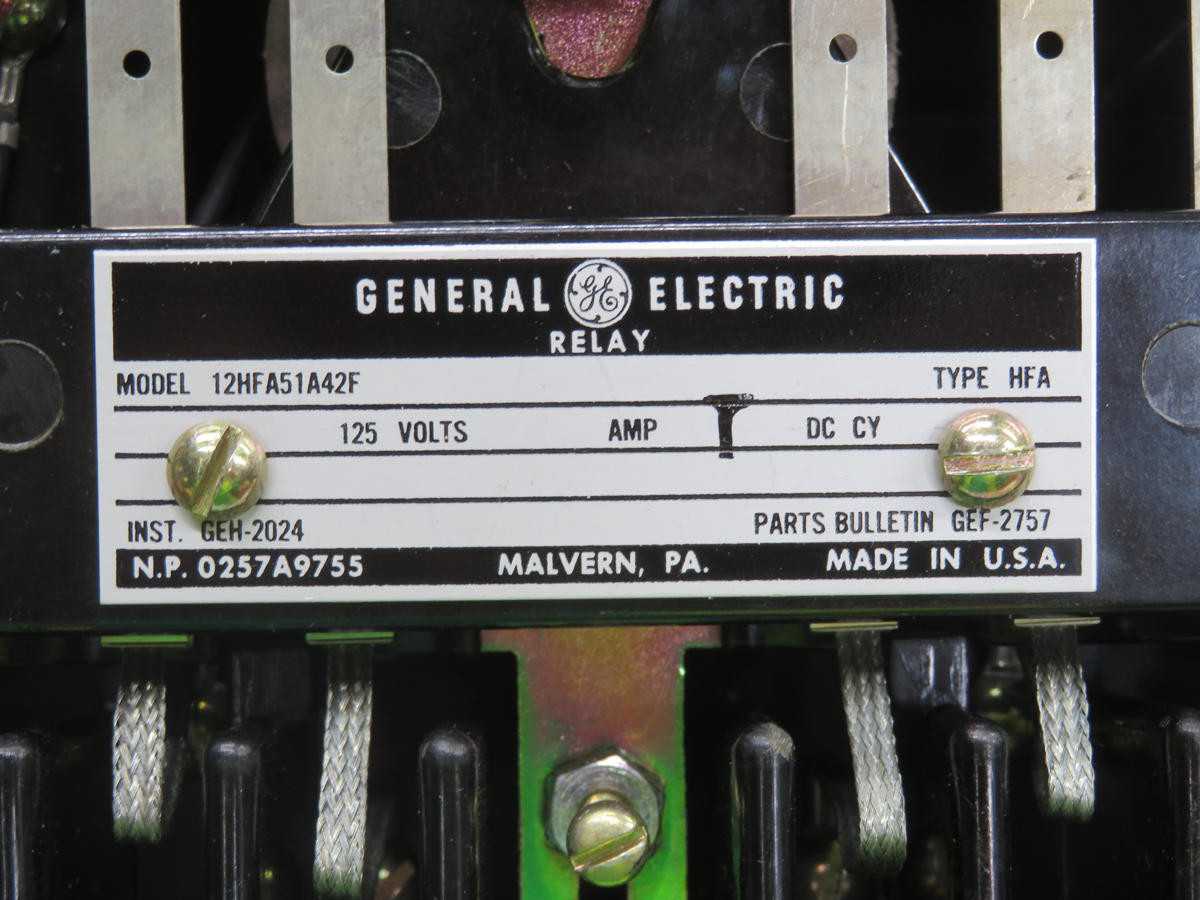 GE 12HFA51A42F AUXILIARY RELAY T239361 - ELECTRICAL RELAYS