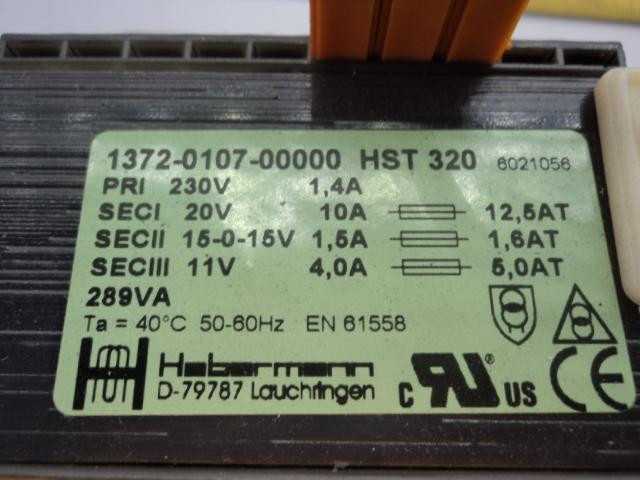 Habermann 1372-0107-00000 Transformer 230V Primary 20V Secondary 10A T16810 - POWER TRANSFORMERS