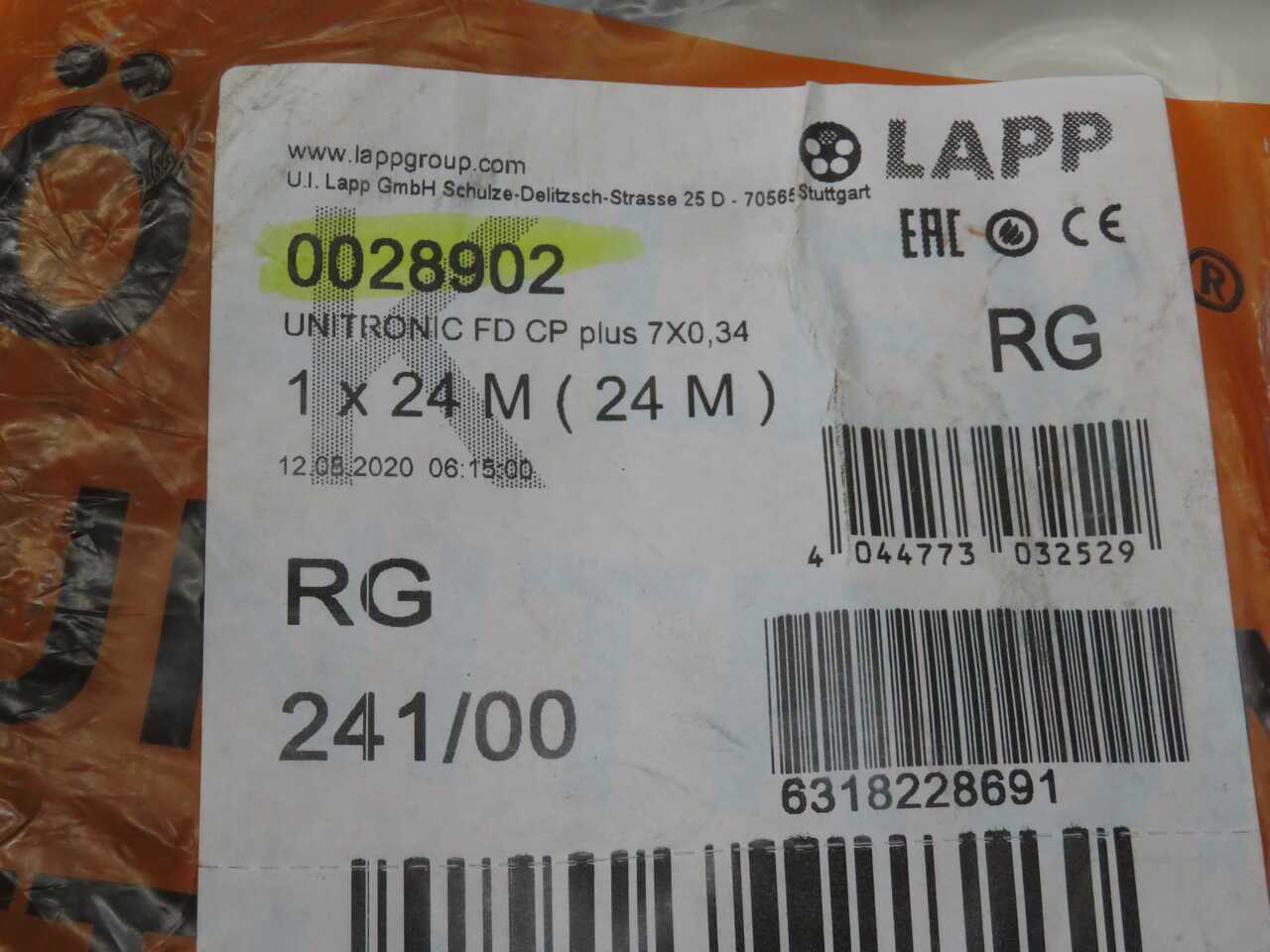 LAPP 0028902 Shielded Continuous-Flex Control Cable, 7C, 22 AWG, PUR - 75 Ft - ELECTRICAL WIRE
