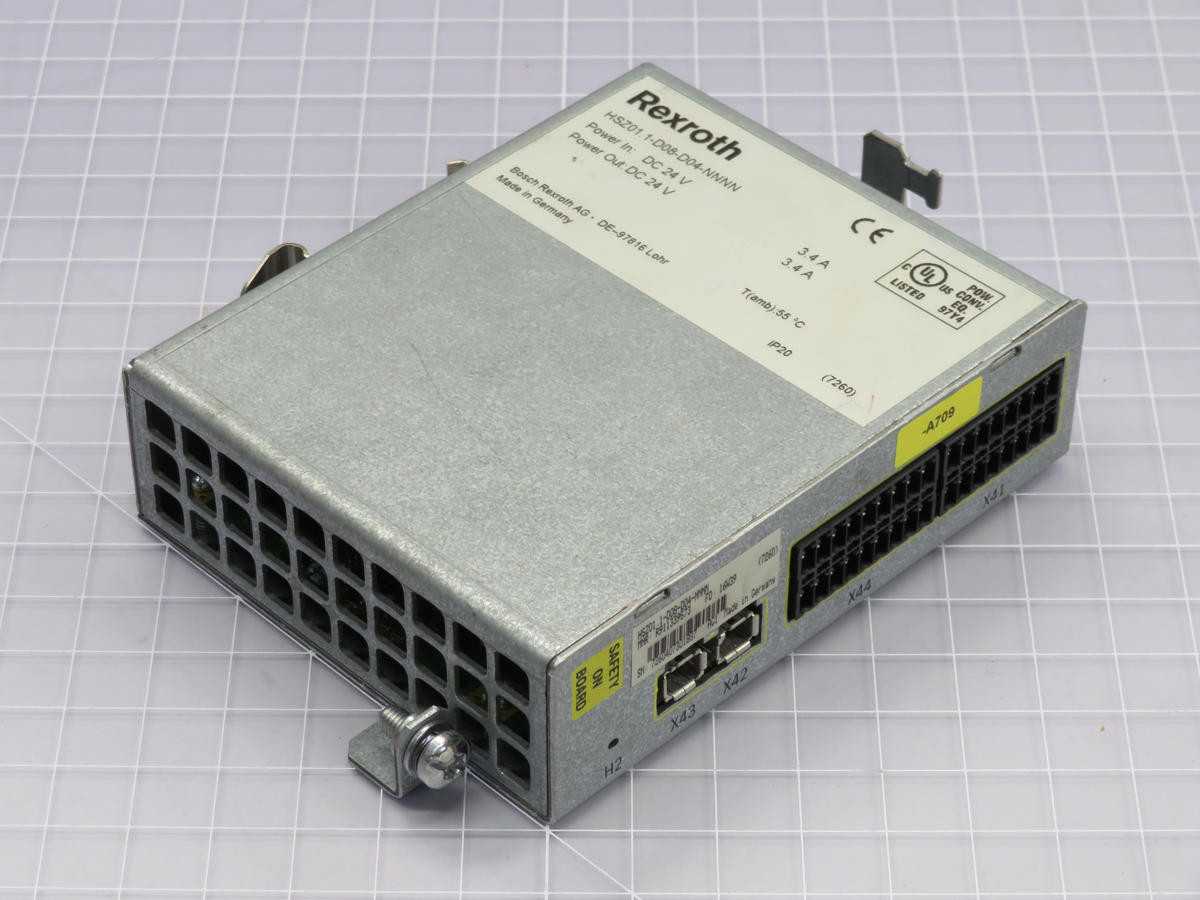 REXROTH HSZ01.1-D08-D04-NNNN POWER SUPPLY MODULE T210808 - PLC MODULES