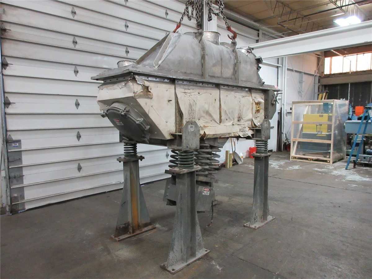 1995 Carrier 120" X 24" Fluid Bed Dryer, Model FCAC1860S, Stainless Steel, 2 HP - DRYERS 1995 Carrier 120" X 24" Fluid Bed Dryer, Model FCAC1860S, Stainless Steel, 2 HP - DRYERS