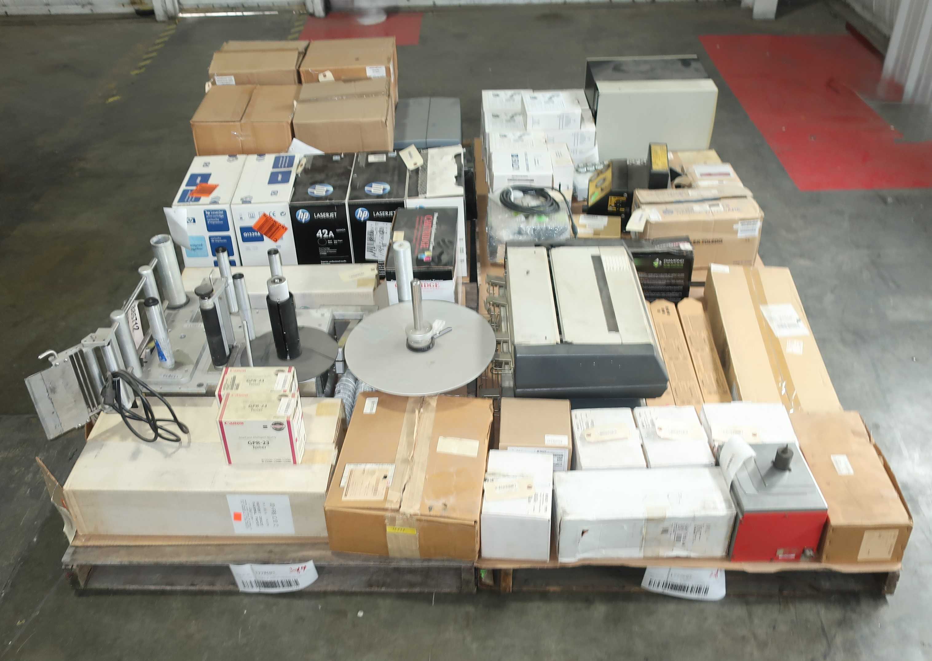 SKU 1777603 - 4 PALLETS OF ASSORTED PACKAGING AND LABELING - PACKAGING