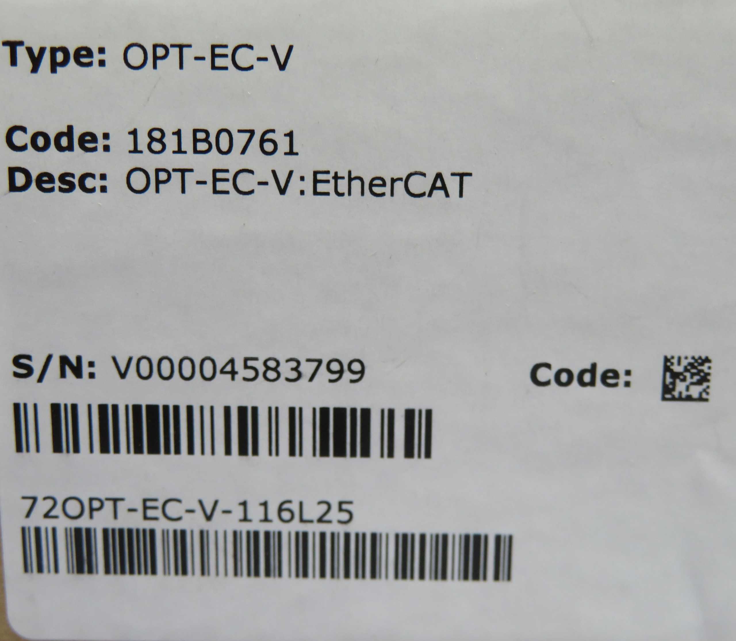 Radwell International OPT-EC-V EtherCAT Fieldbus Expansion Card for AC Drive - MOTOR DRIVES