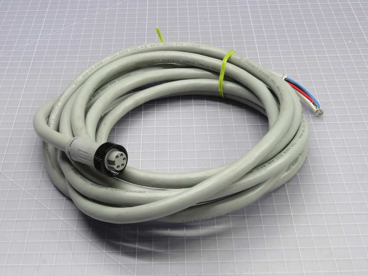 LOT OF 15 BRAD HARRISON DN10A-M050 DEVICENET 5P CABLE ASSEMBLY T226561 - ELECTRICAL COMPONENTS