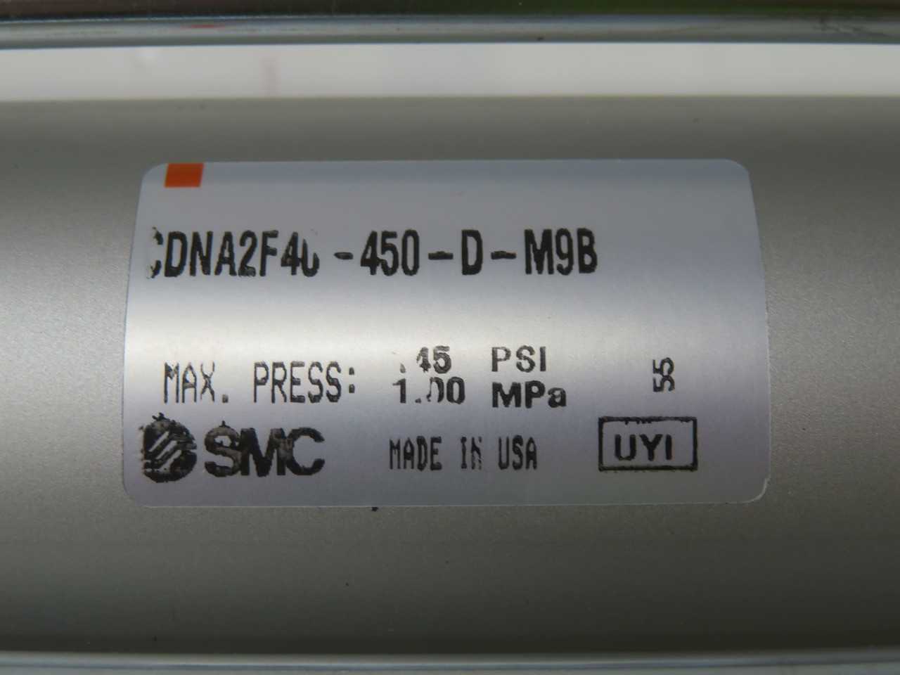 SMC CDNA2F40-450-D-M9B Pneumatic Power Lock Cylinder T270076 - PNEUMATIC CYLINDERS & ACTUATORS
