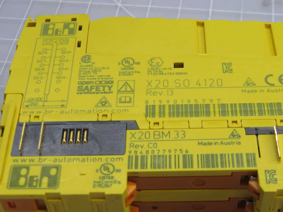 B&R X20 SO 4120 DIGITAL I/O MODULE T260454 - MOTOR DRIVES
