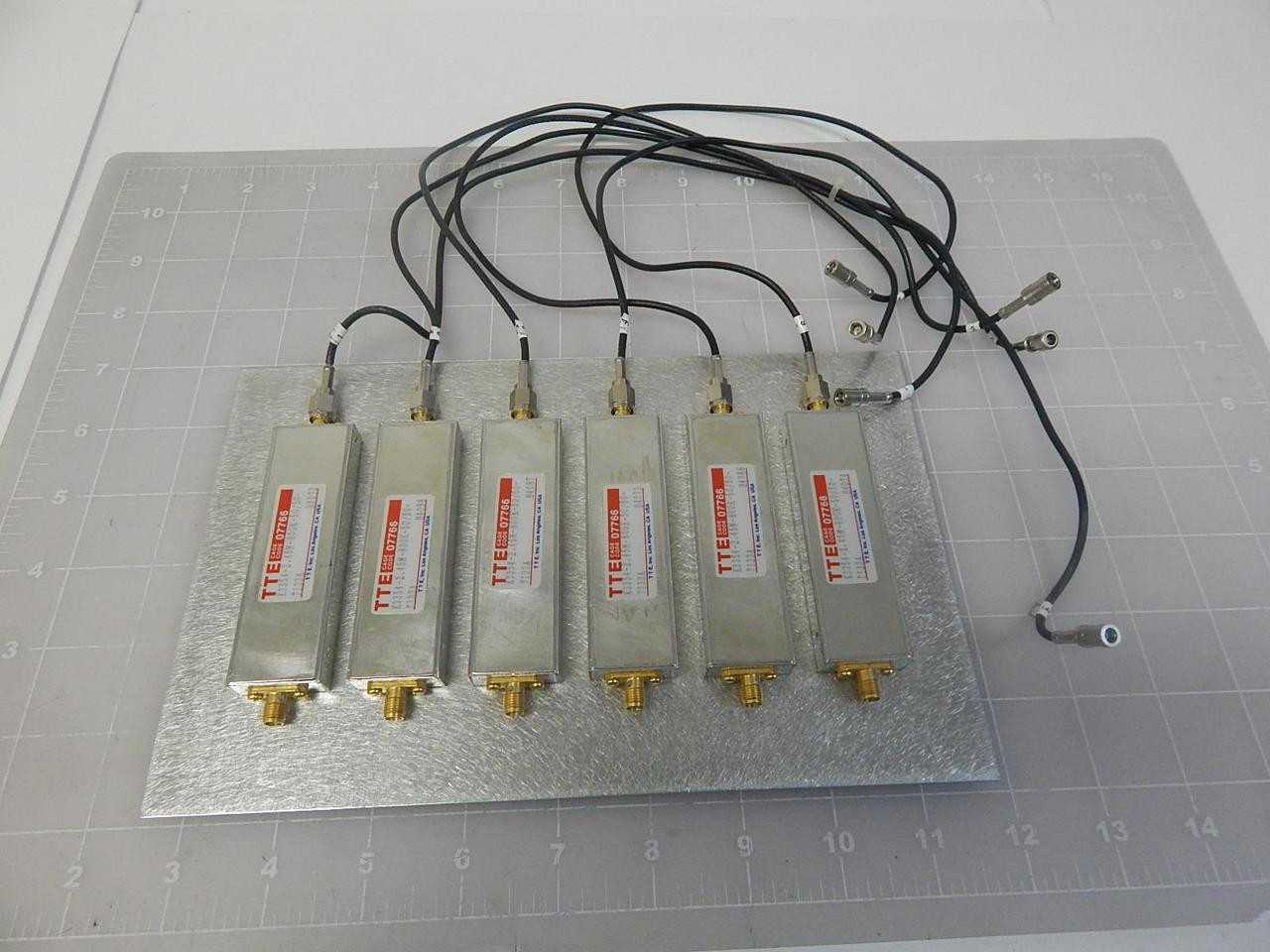 LOT OF 6 TTE K3354-2.45M-800K-50/50-7133A 07766 HIGH PASS FILTER ASSEMBLY T64579 - LINE FILTERS