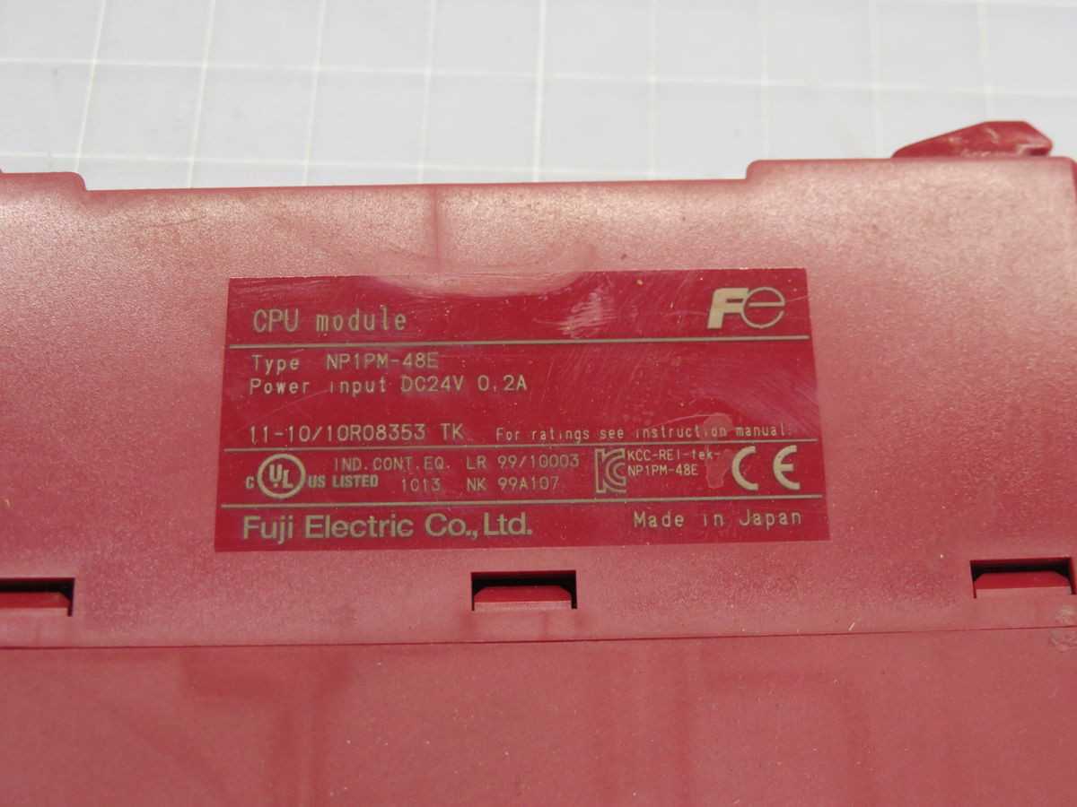 FUJI ELECTRIC NP1PM-48E CPU MODULE T249765 - POWER SUPPLIES
