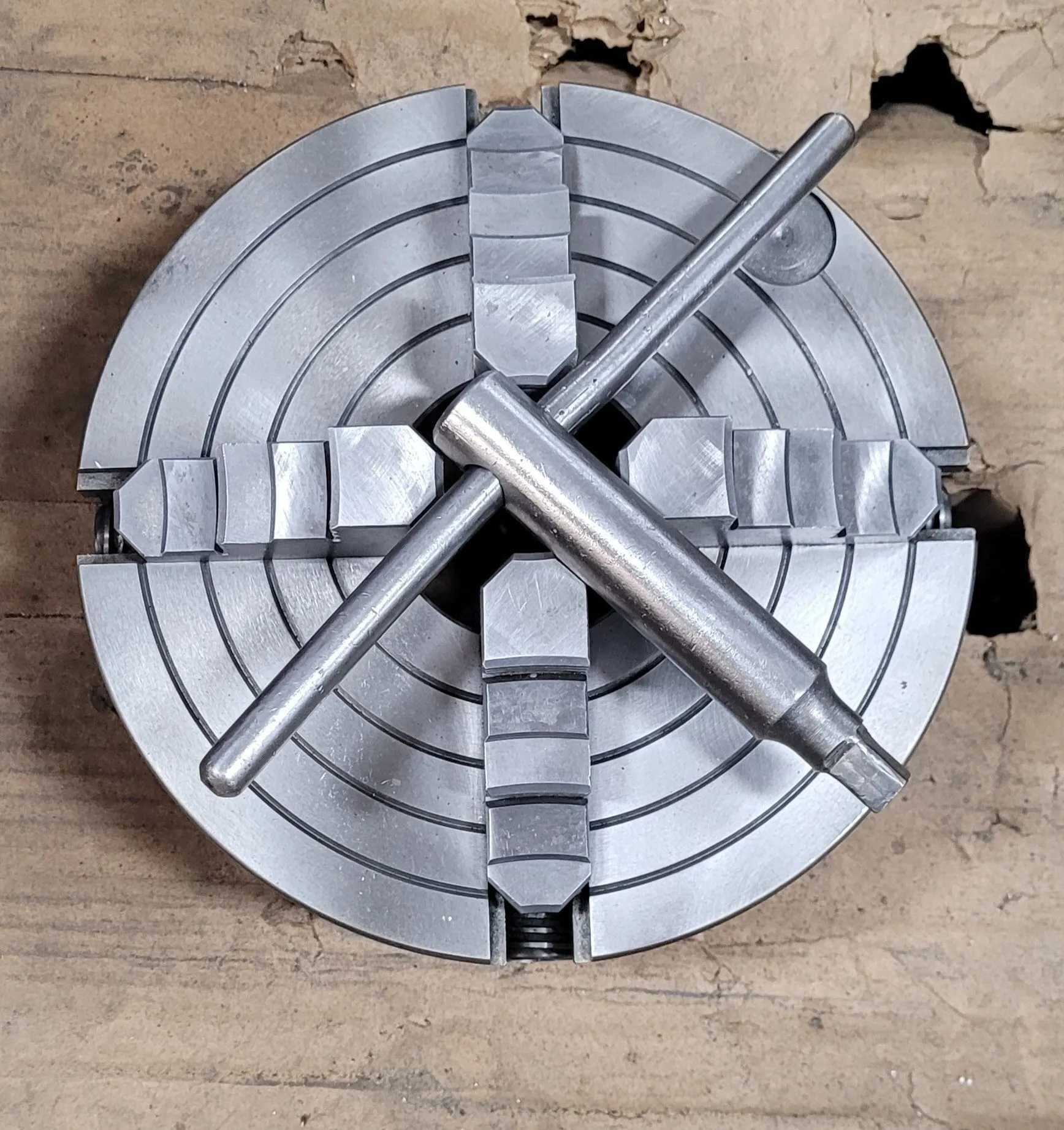 10” Bison 4 Jaw Chuck D1-6 With Chuck Key - MACHINING ACCESSORIES & TOOLING
