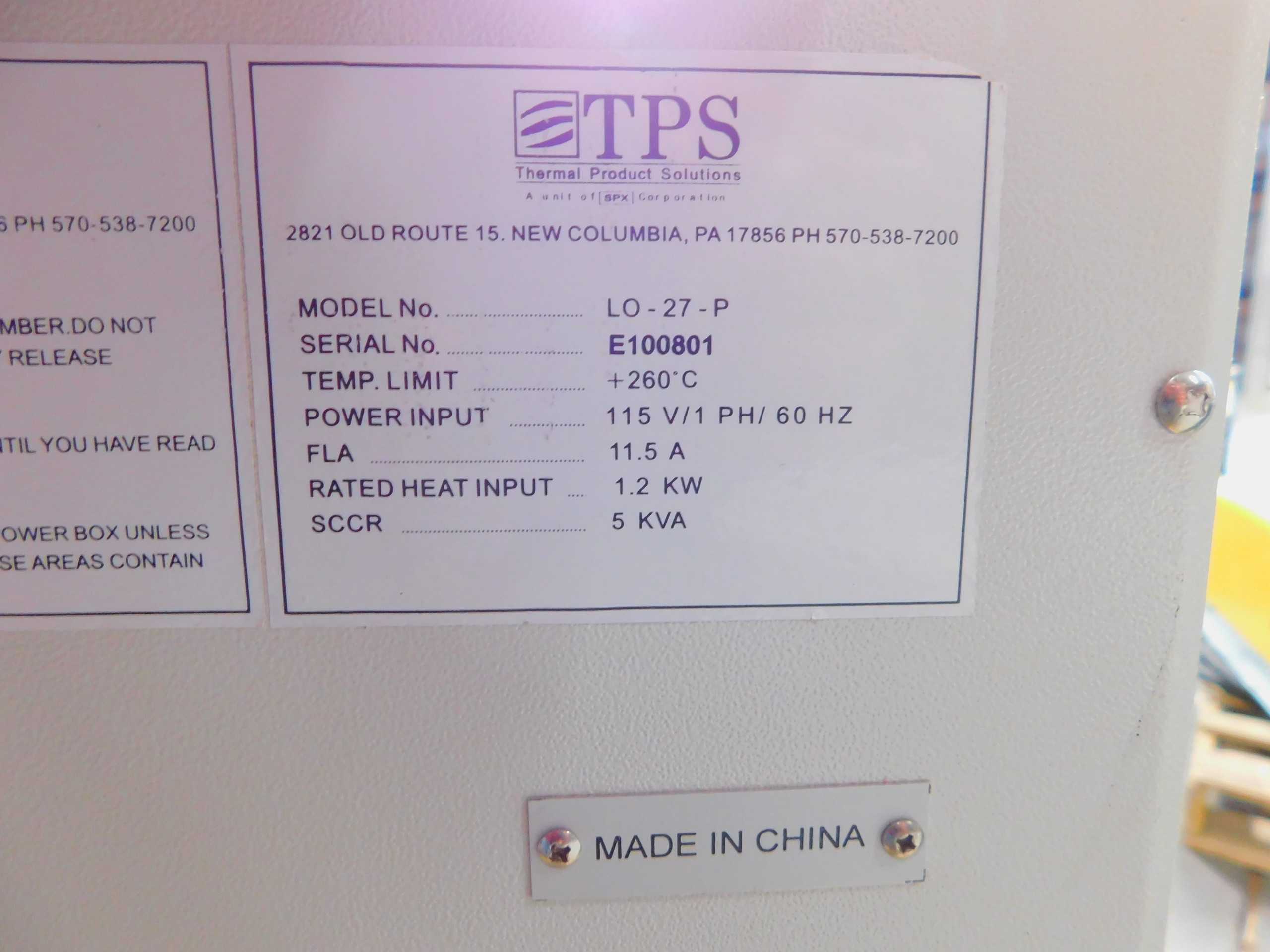 Blue M TPS LO-27-P Lab Benchtop Oven 500F Convection Tested - LAB & SCIENTIFIC