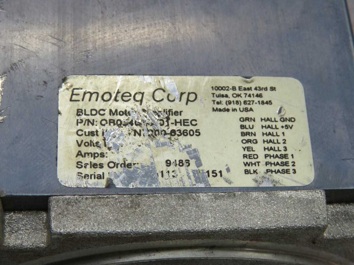 EMOTEQ QB03403-N01-HEC BLDC MOTOR AMPLIFIER T235305 - MOTOR DRIVES