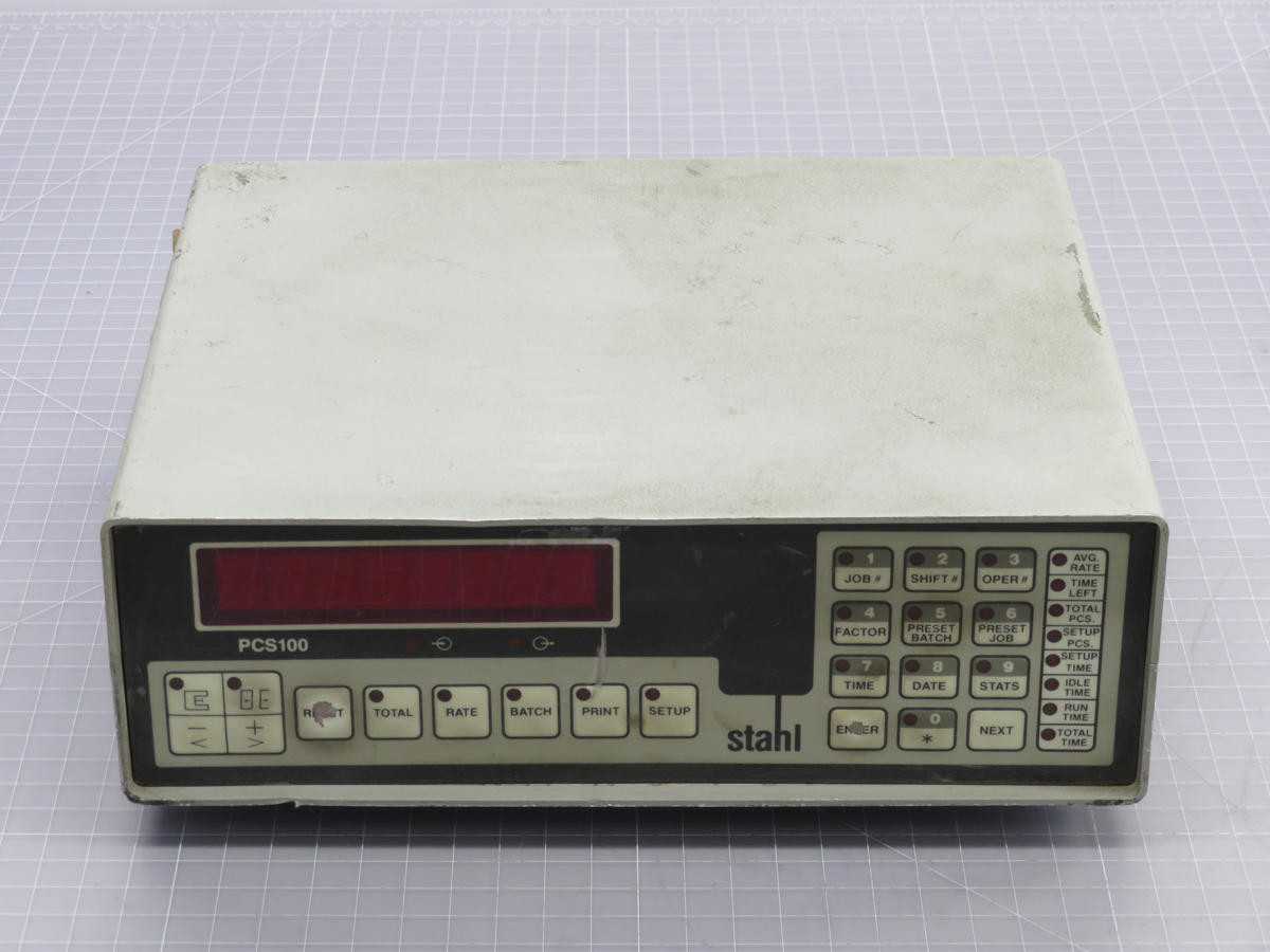 STAHL PCS 100 BATCH COUNTER CONTROLLER T214530 - OPERATOR CONTROLS