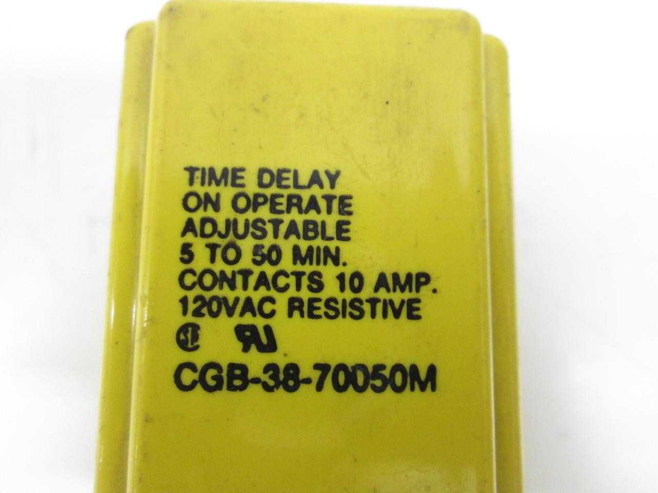 POTTER & BRUMFIELD CGB-38-70050M TIME DELAY RELAY T58972 - TIME DELAY RELAY