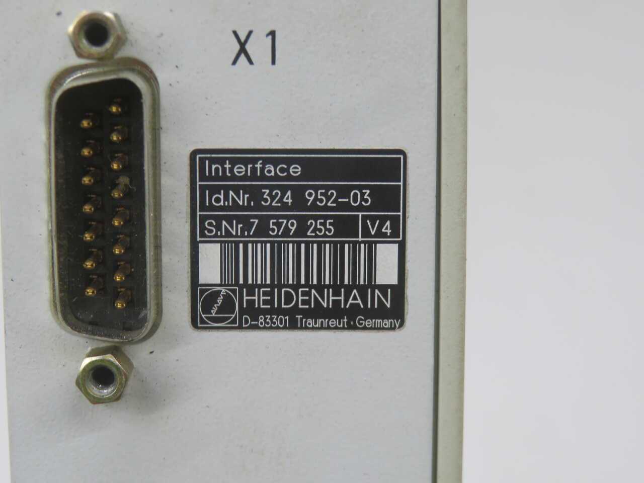 HEIDENHAIN 324 952-03 INTERFACE CARD T272365 - PLC MODULES