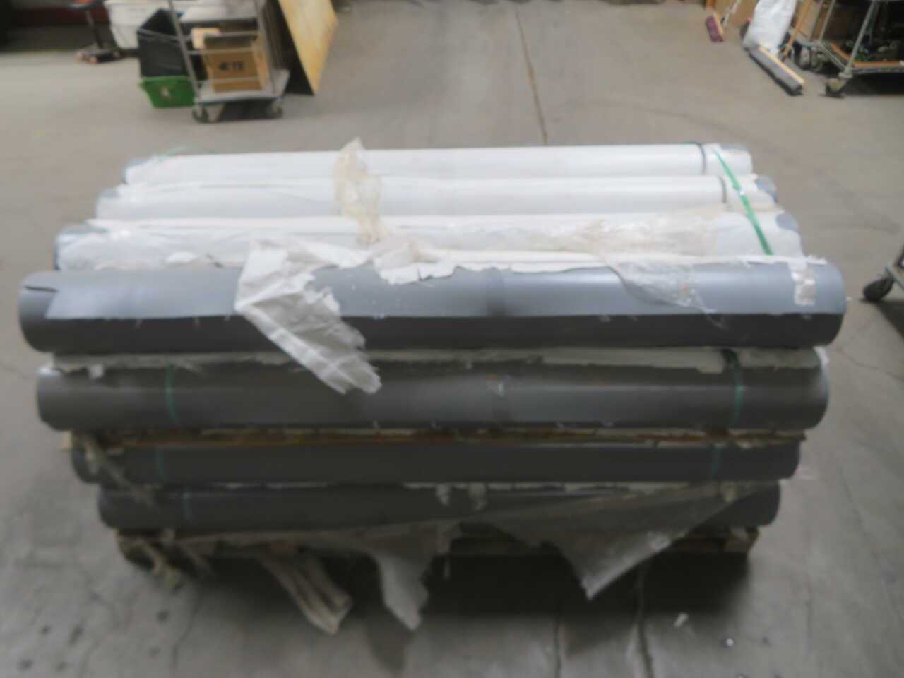 LOT OF 19 ROLLS TPO DURABLE PVC TARPAULIN ROLLS T272305 - CONSTRUCTION