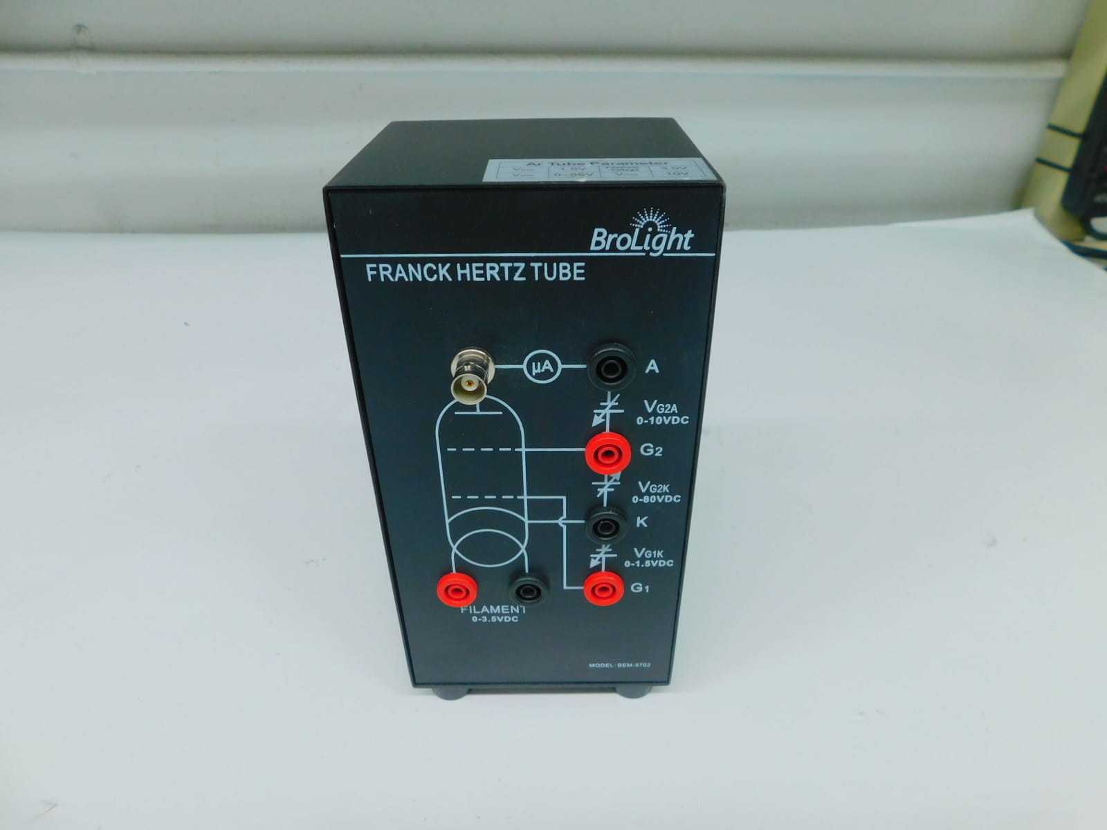Brolight BEM-5702 Franck Hertz Tube M7771 - Reliable Industrial Equipment - PIPE & TUBE EQUIPMENT