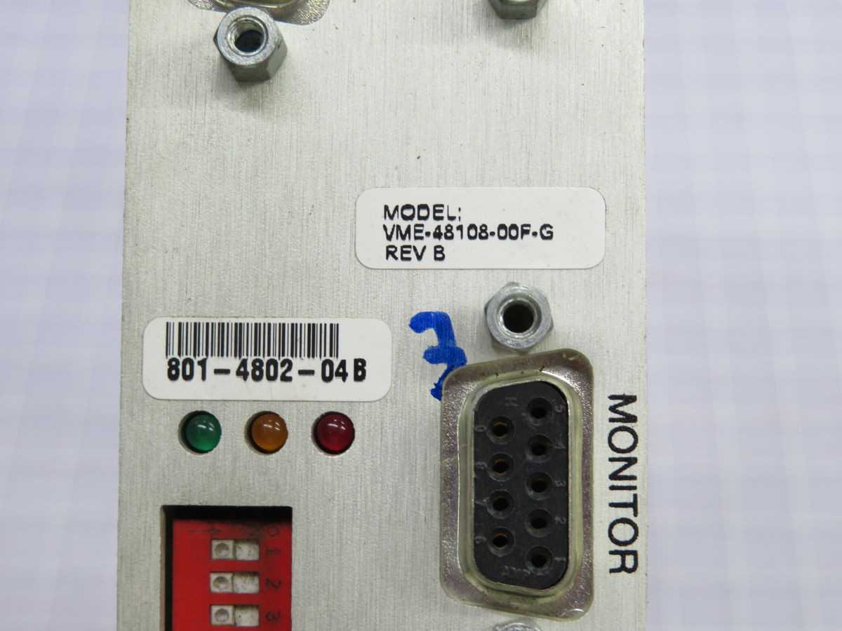 FUJI ELECTRIC VME-48108-00F-G VISION CONTROL BOARD T249171 - PLC MODULES