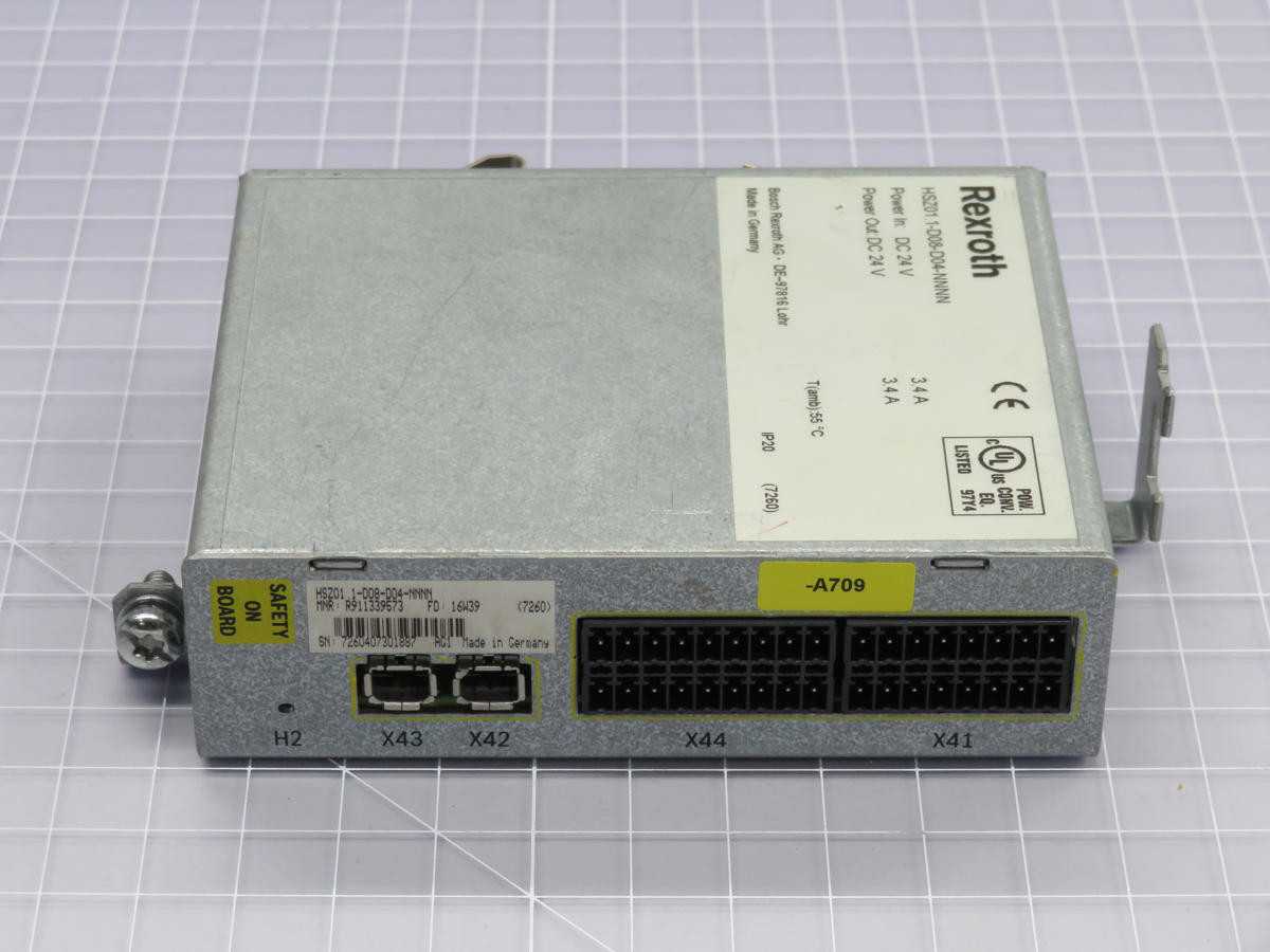 REXROTH HSZ01.1-D08-D04-NNNN POWER SUPPLY MODULE T210808 - PLC MODULES