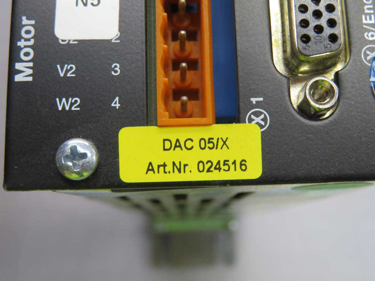 DELTADRIVE DAC 05/X SERVO DRIVE T232333 - AC VFD DRIVES