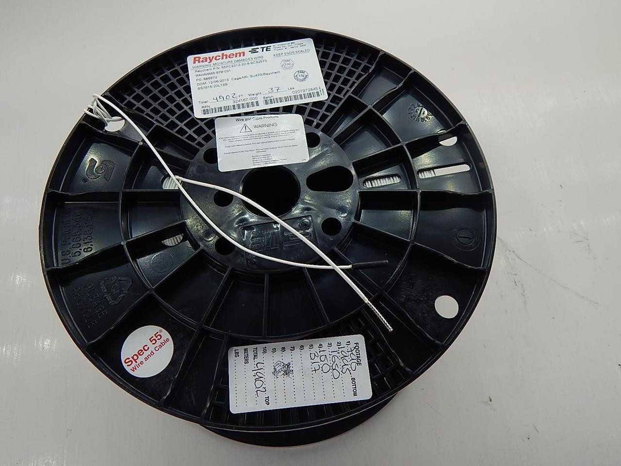 RAYCHEM 55PC2212-20-9-9CS2573 324167-000 MULTI-CONDUCTOR CABLE 20 AWG 4902 FT 37 LBS - ELECTRICAL WIRE