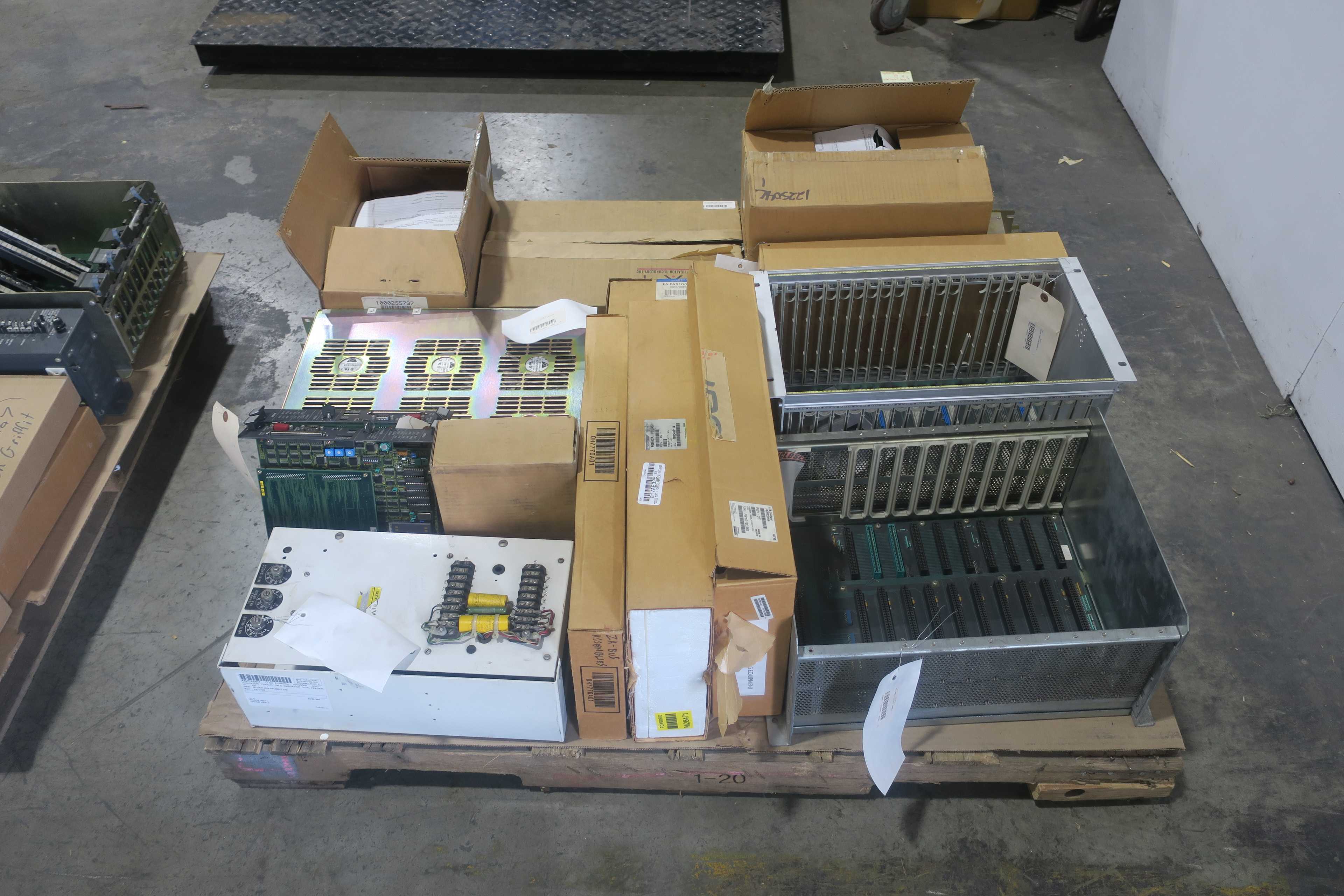 SKU 1784262 - 4 PALLETS OF ASSORTED PLC MODULES AND CHASSIES - PLC MODULES
