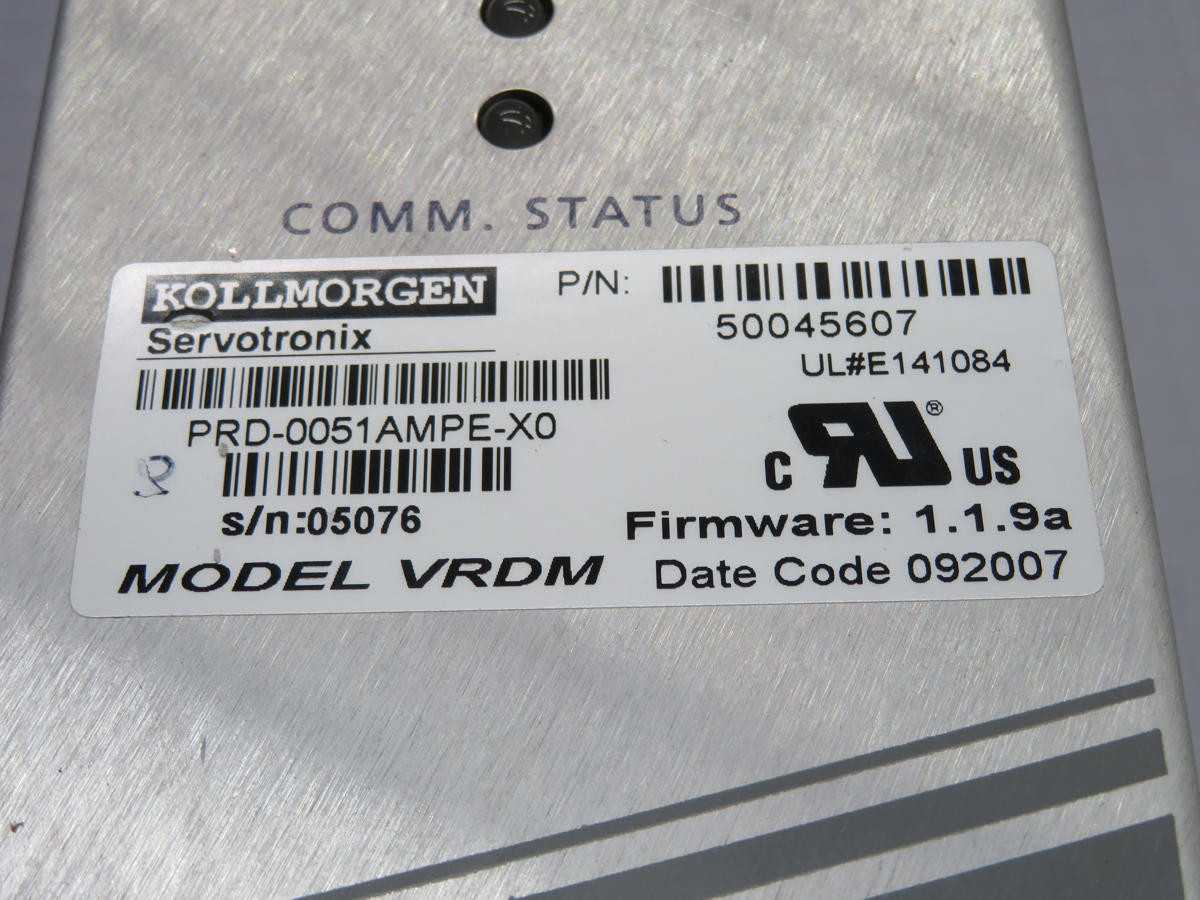 Kollmorgen PRD-0051AMPE-X0 Servo Amplifier T232775 - SERVO